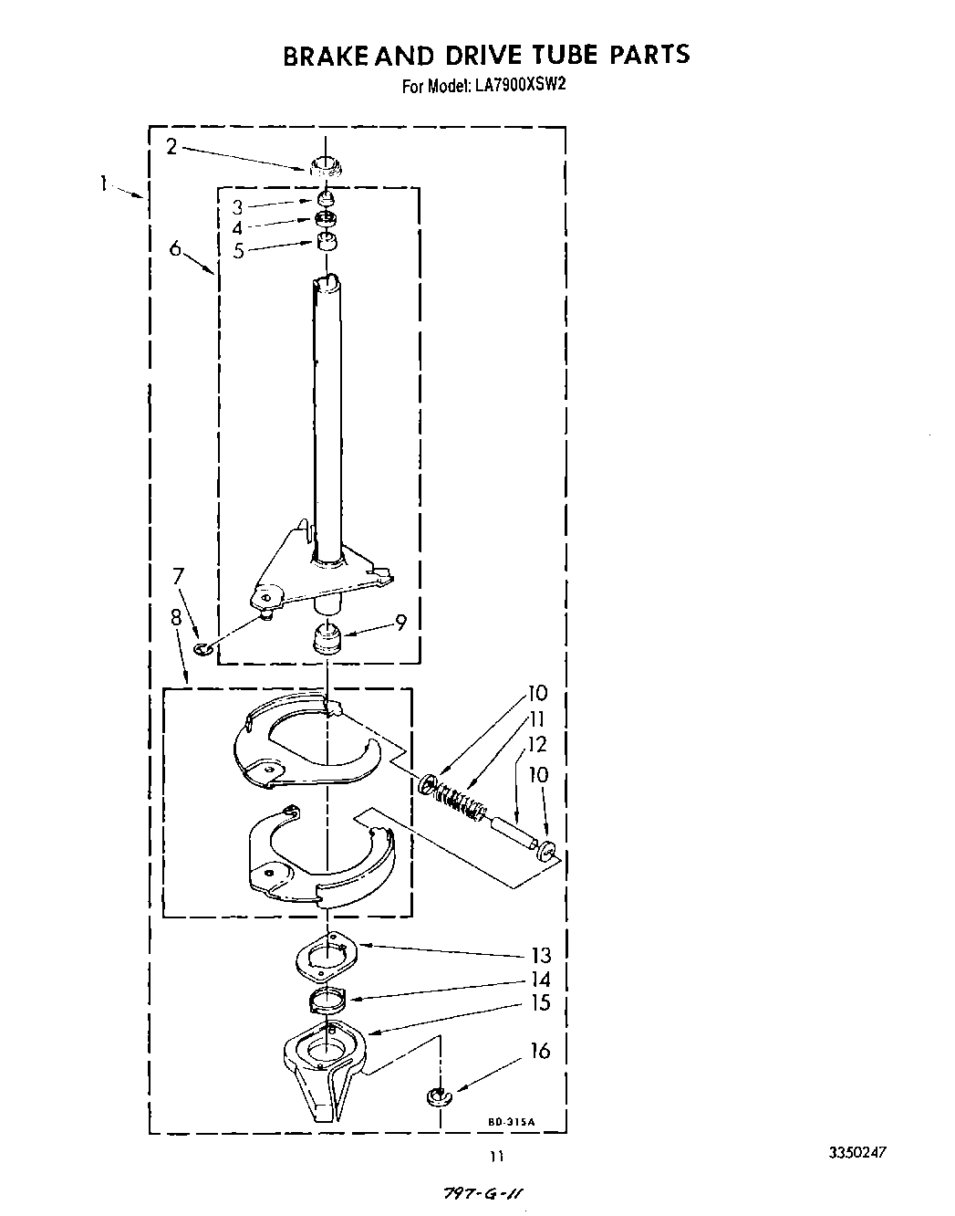 09 - BRAKE AND DRIVE TUBE