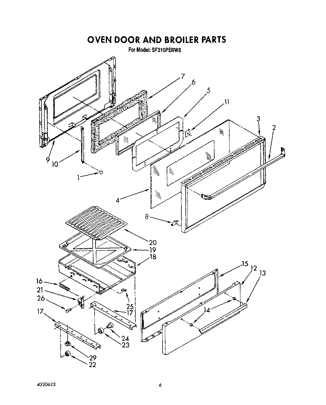 05 - OVEN DOOR AND BROILER