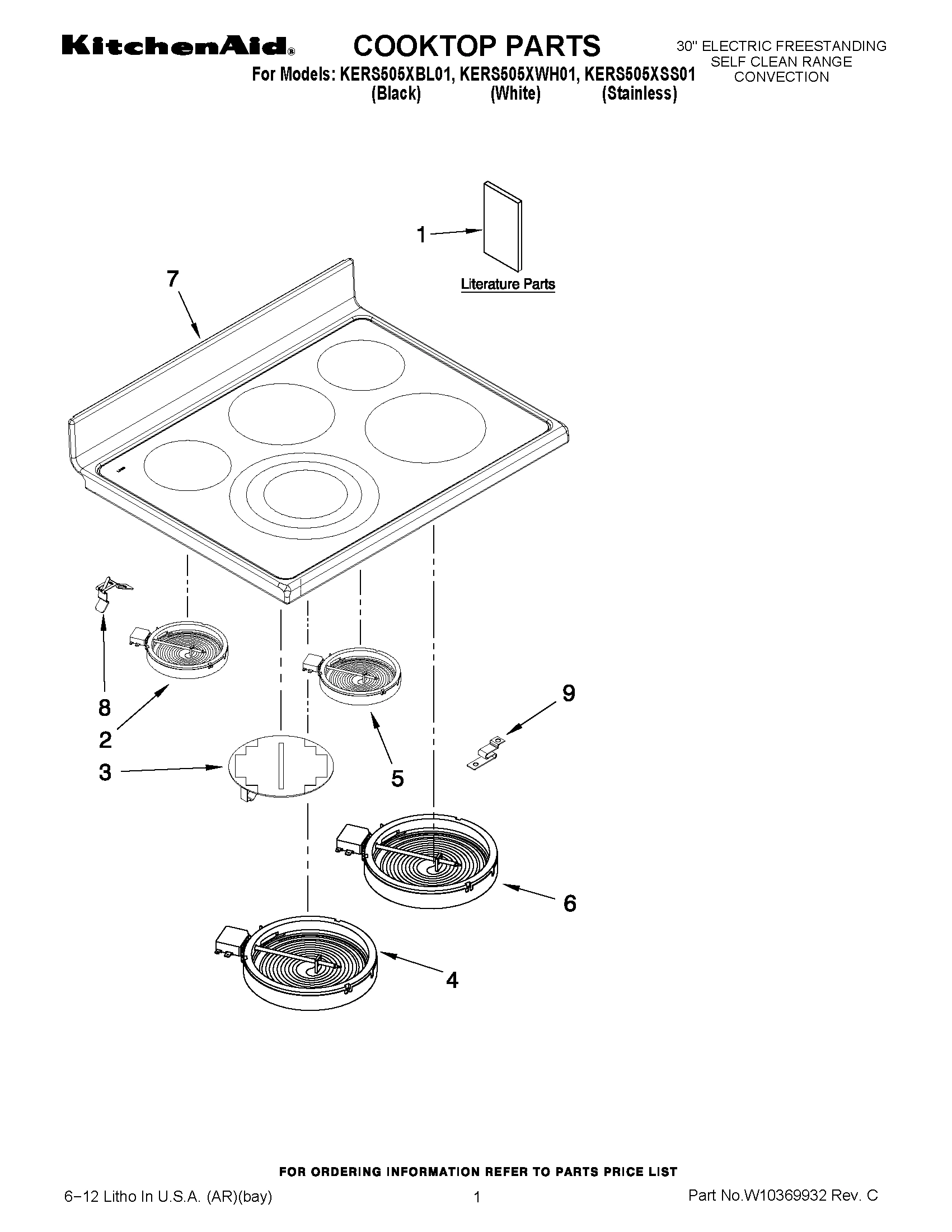 01 - COOKTOP PARTS