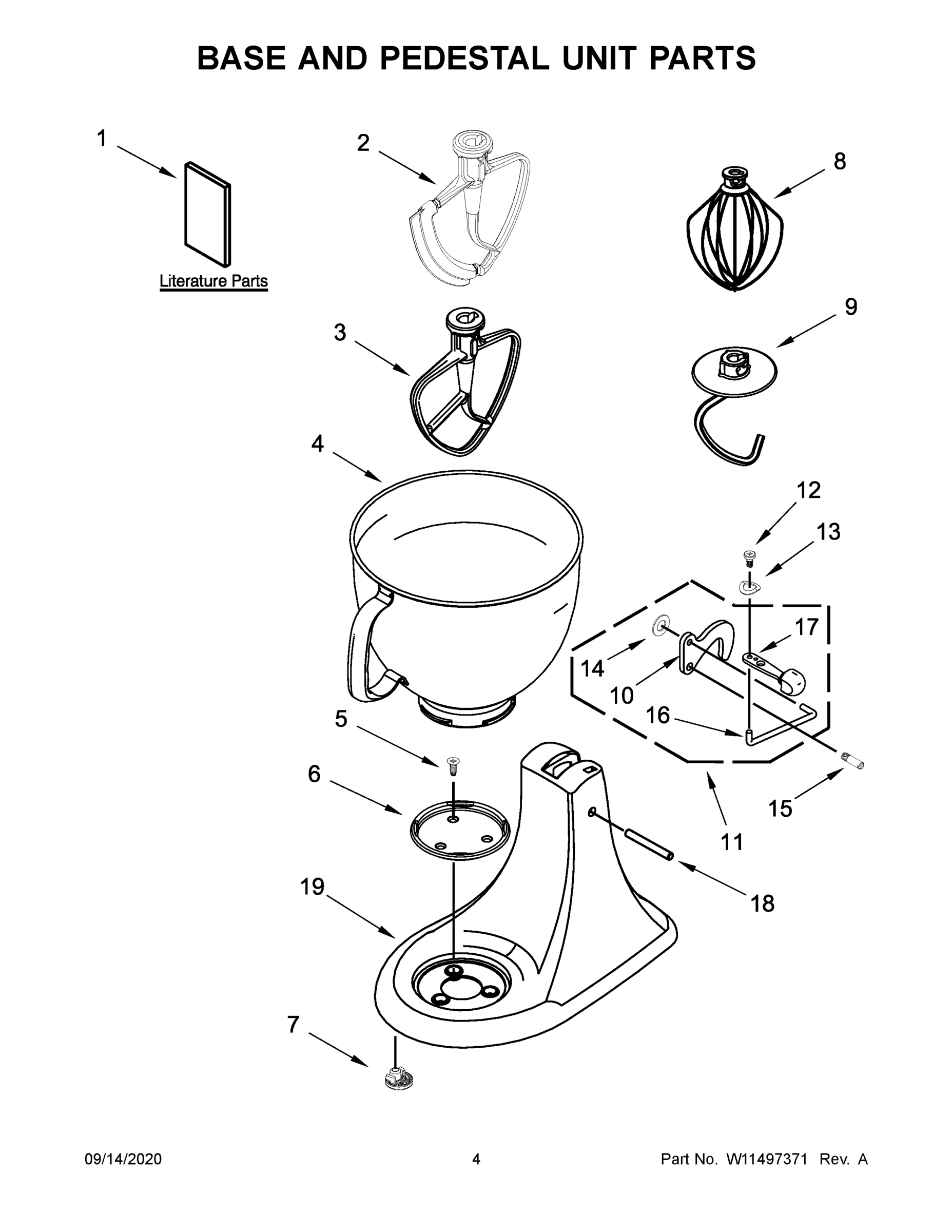 03 - BASE AND PEDESTAL UNIT PARTS