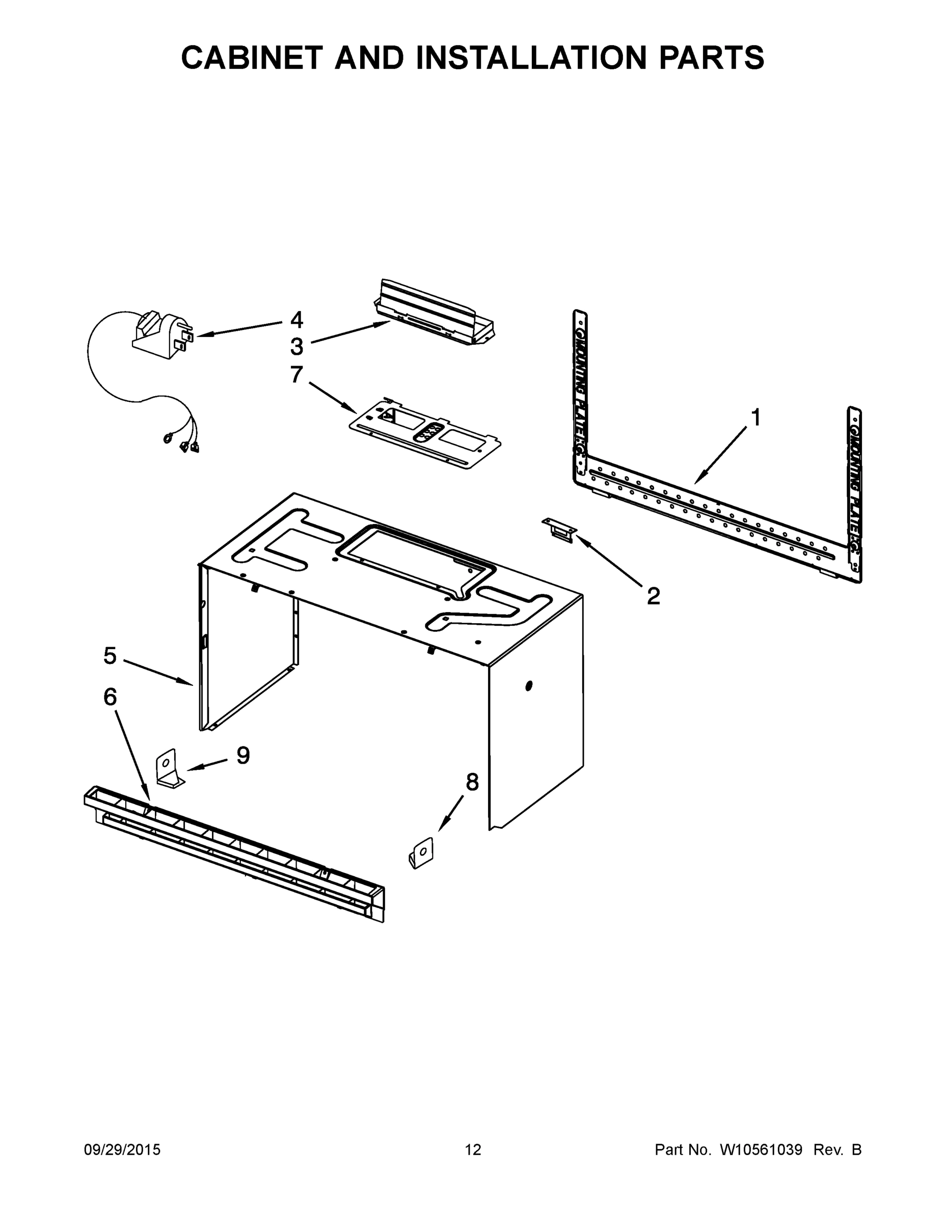 07 - CABINET AND INSTALLATION PARTS