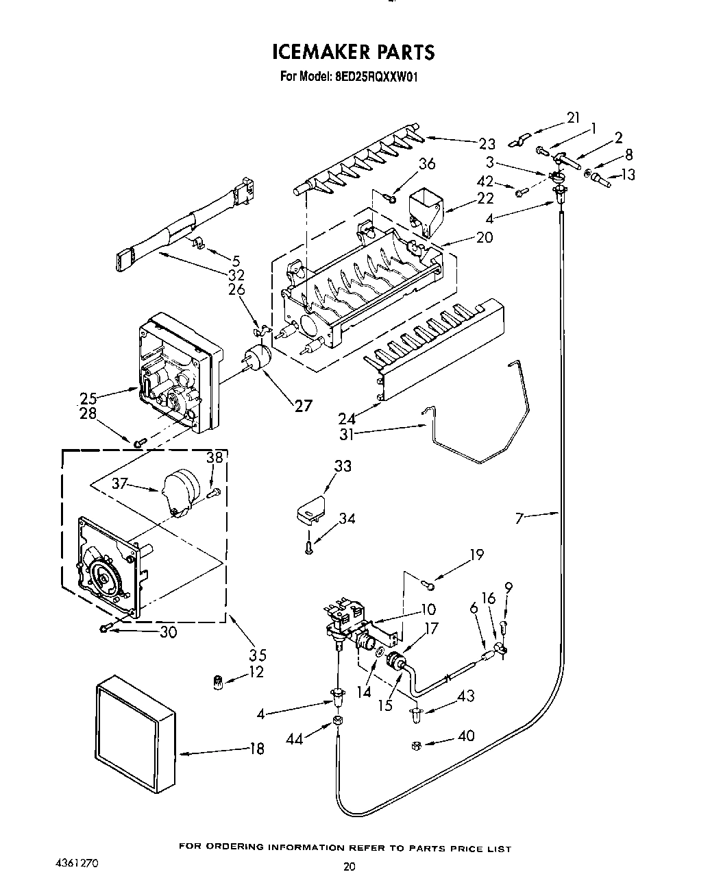 13 - ICE MAKER, LIT/OPTIONAL