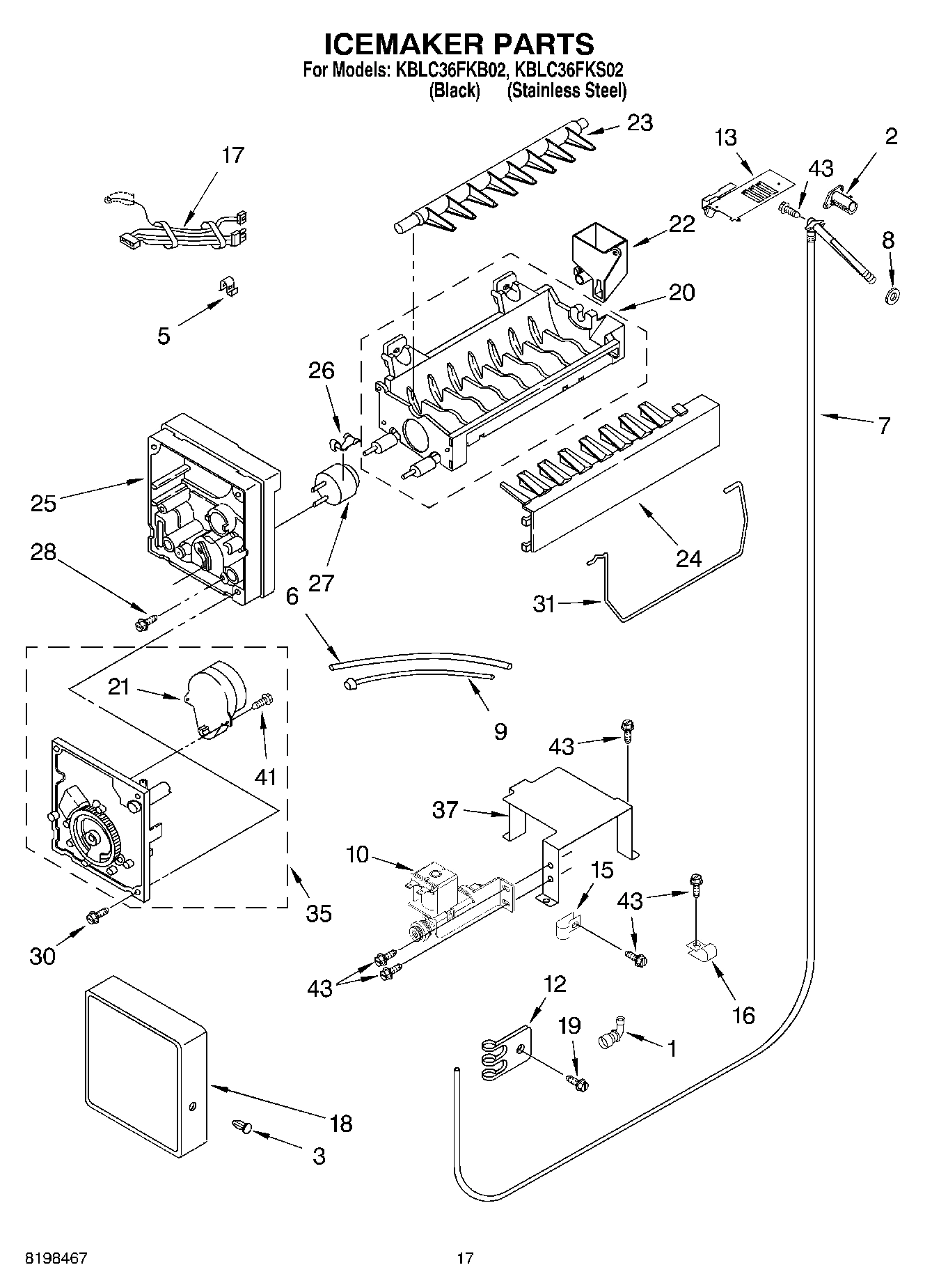 10 - ICEMAKER PARTS