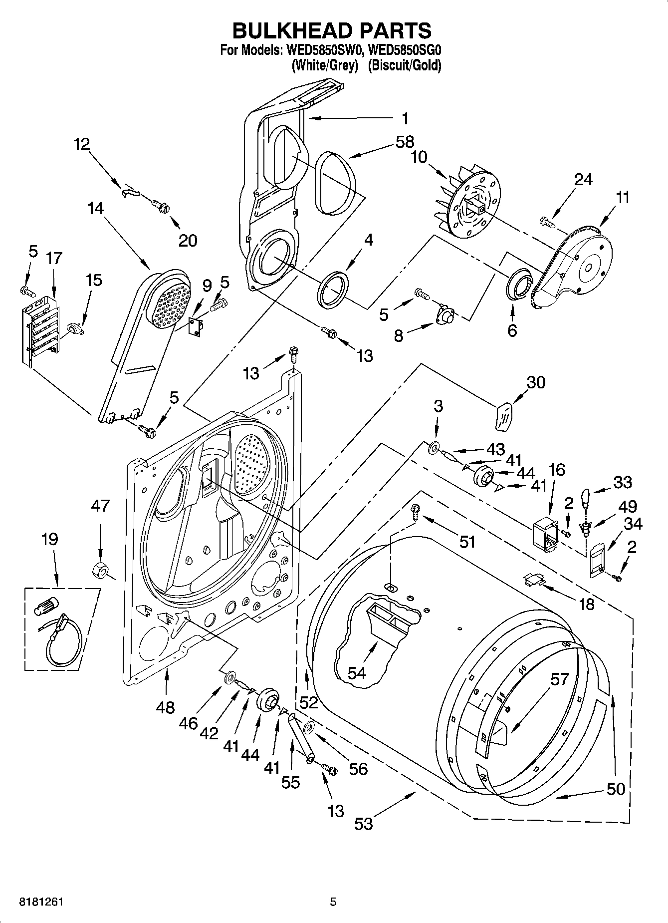 03 - BULKHEAD PARTS, OPTIONAL PARTS (NOT INCLUDED)