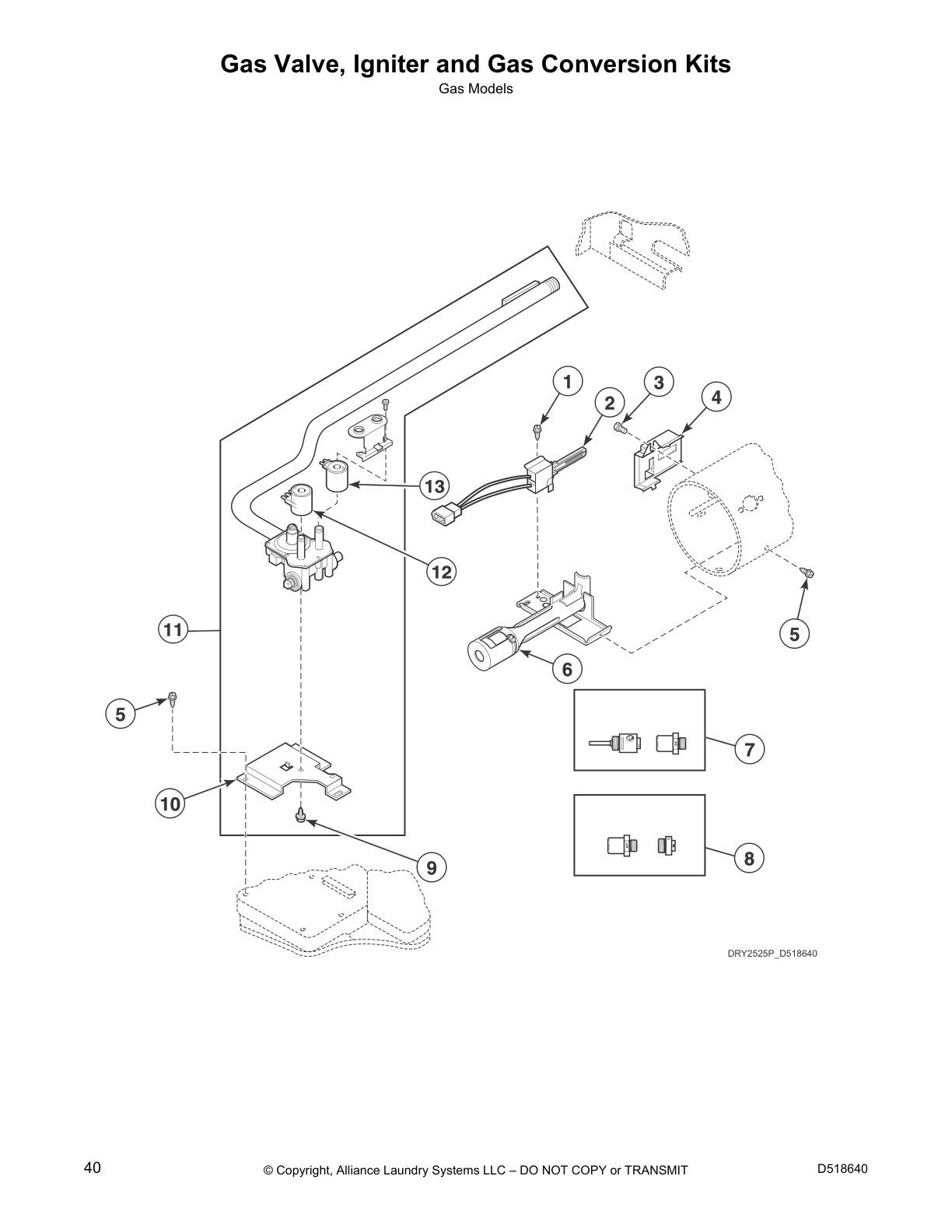 Gas Valve, Igniter and Gas Conversion Kits