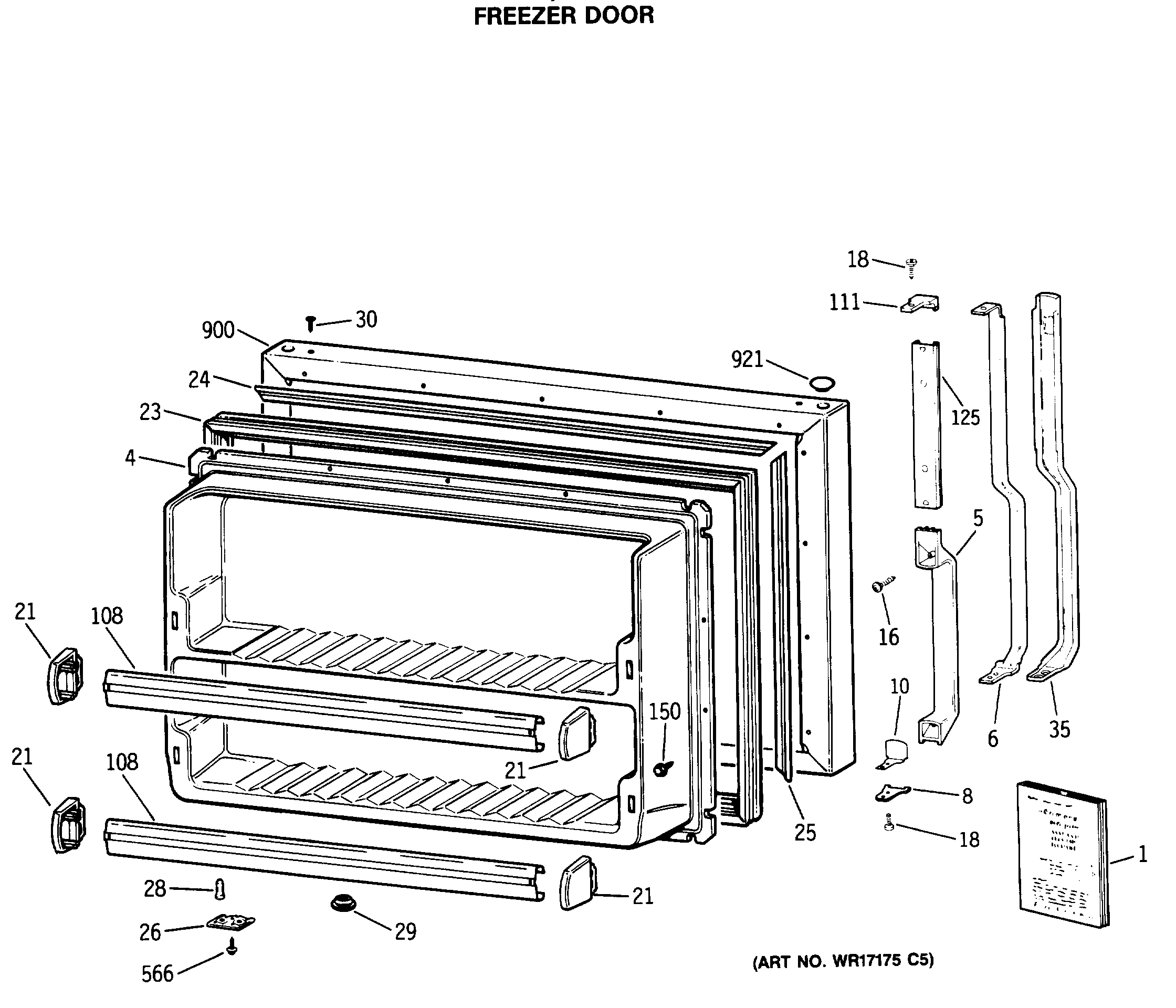 FREEZER DOOR