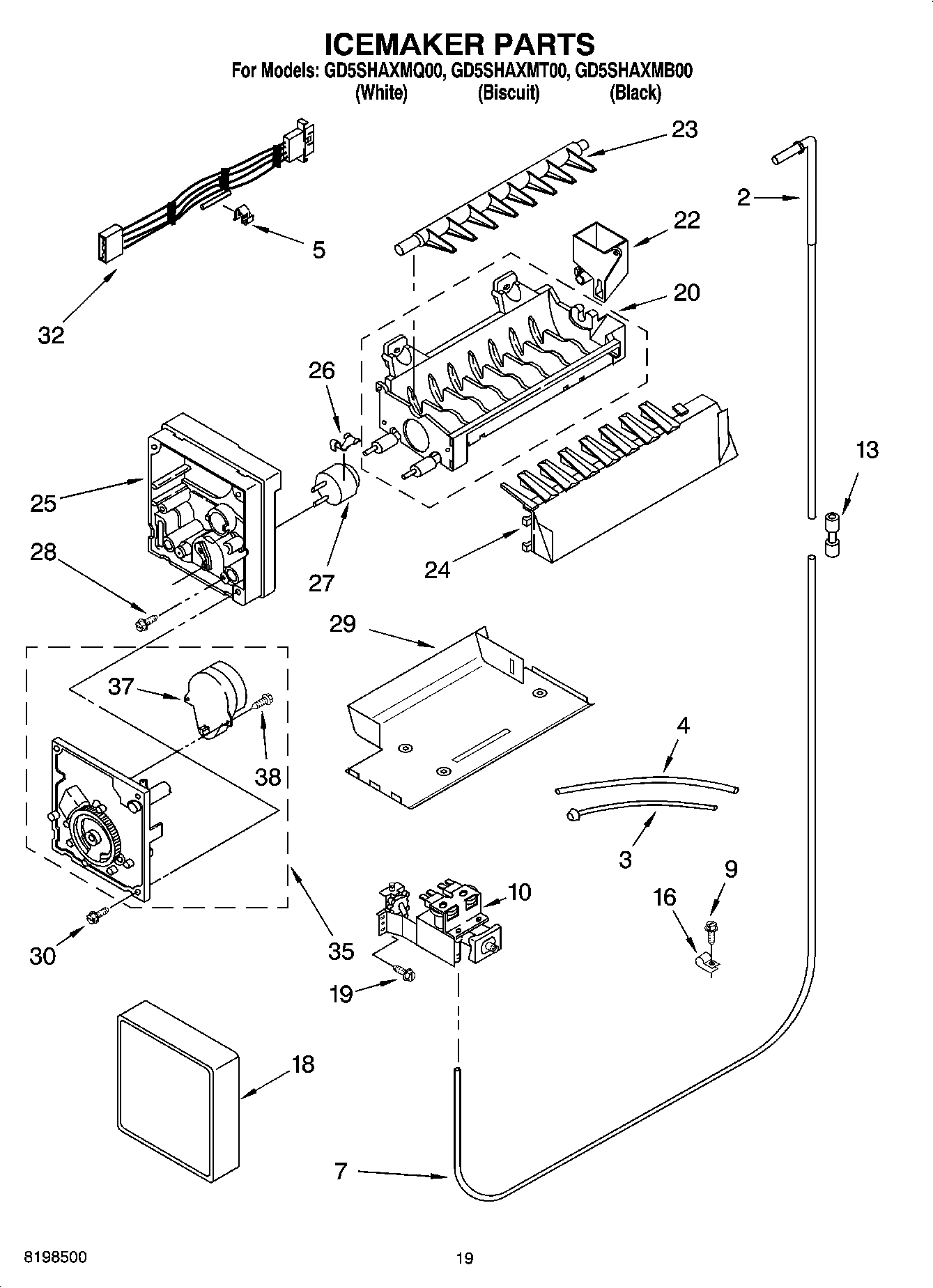 12 - ICEMAKER PARTS