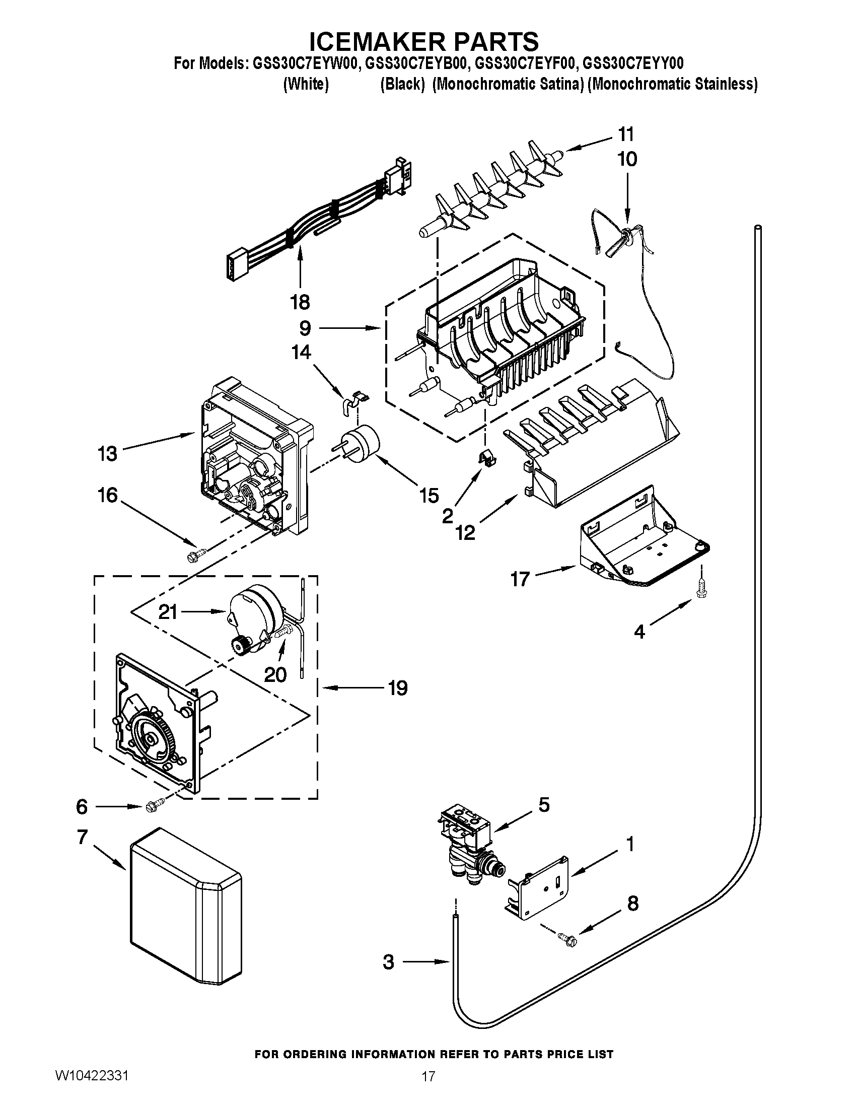 10 - ICEMAKER PARTS