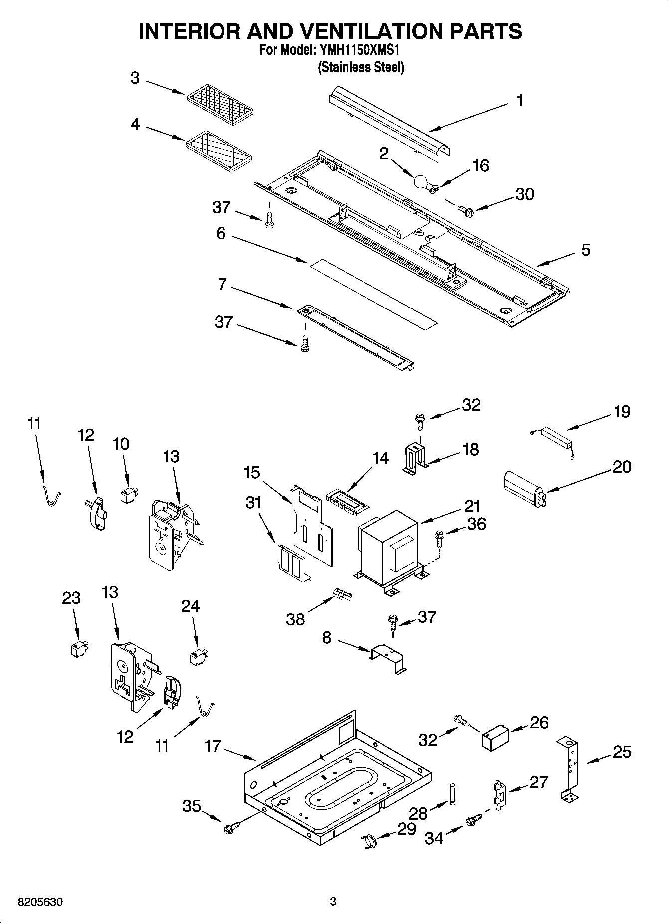 03 - INTERIOR AND VENTILATION PARTS