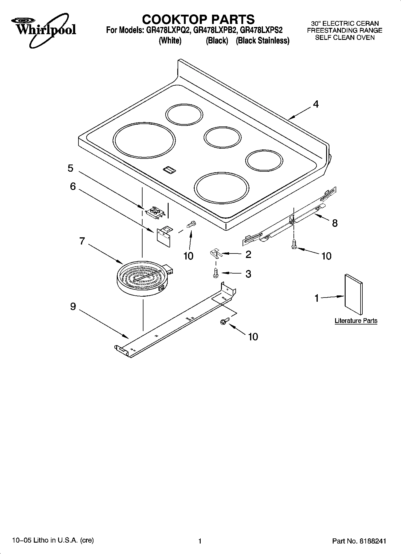 01 - COOKTOP PARTS
