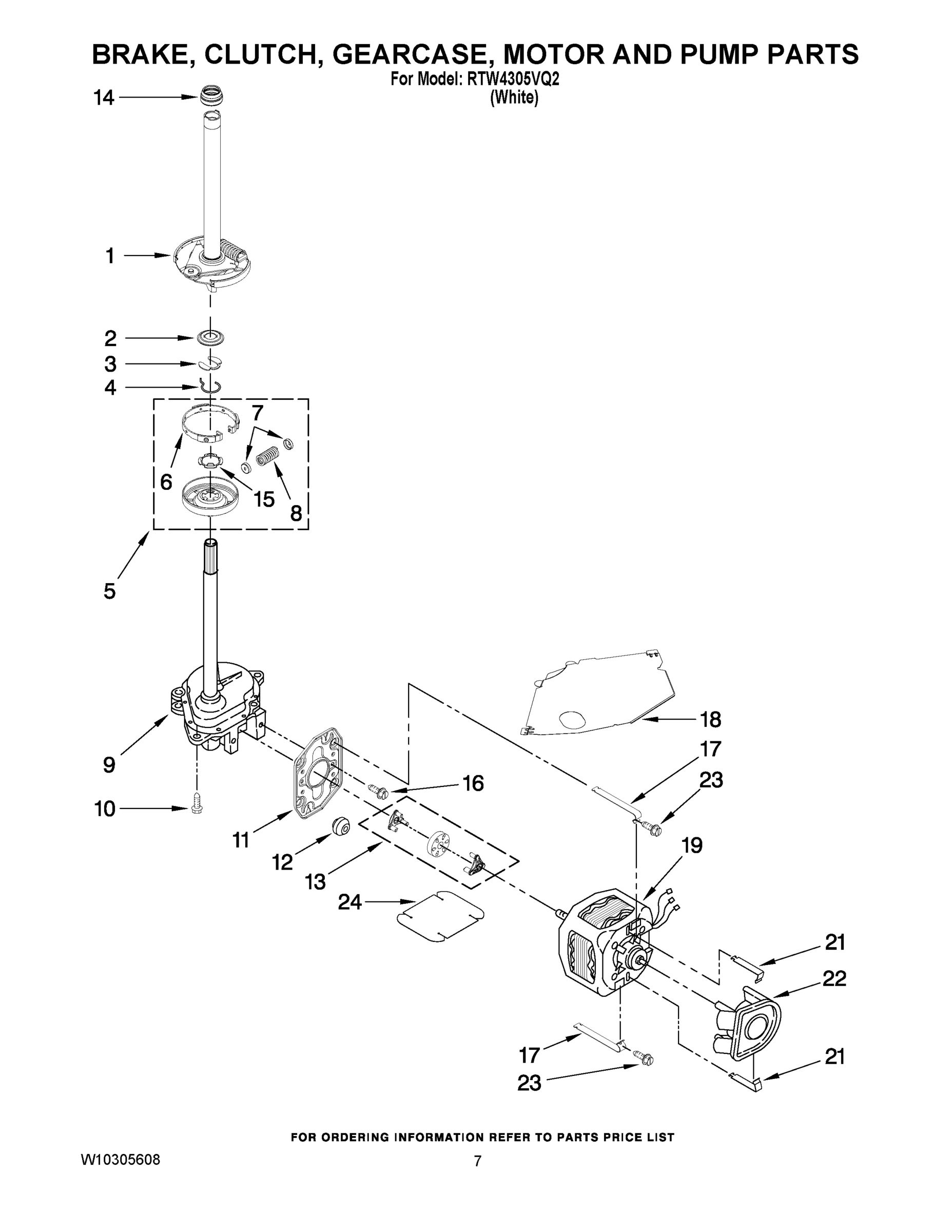 04 - BRAKE, CLUTCH, GEARCASE, MOTOR AND PUMP PARTS