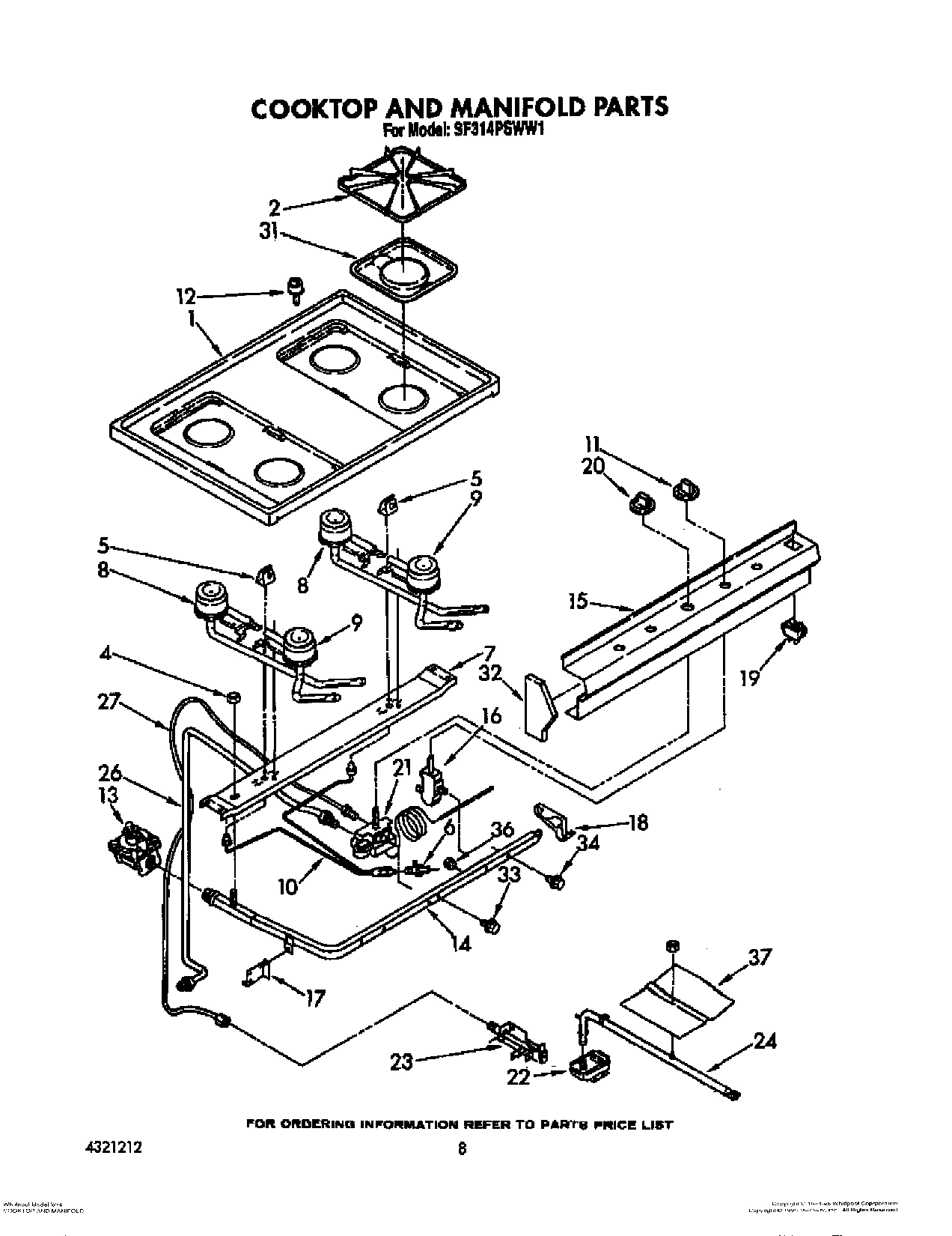 06 - COOKTOP AND MANIFOLD, LIT/OPTIONAL