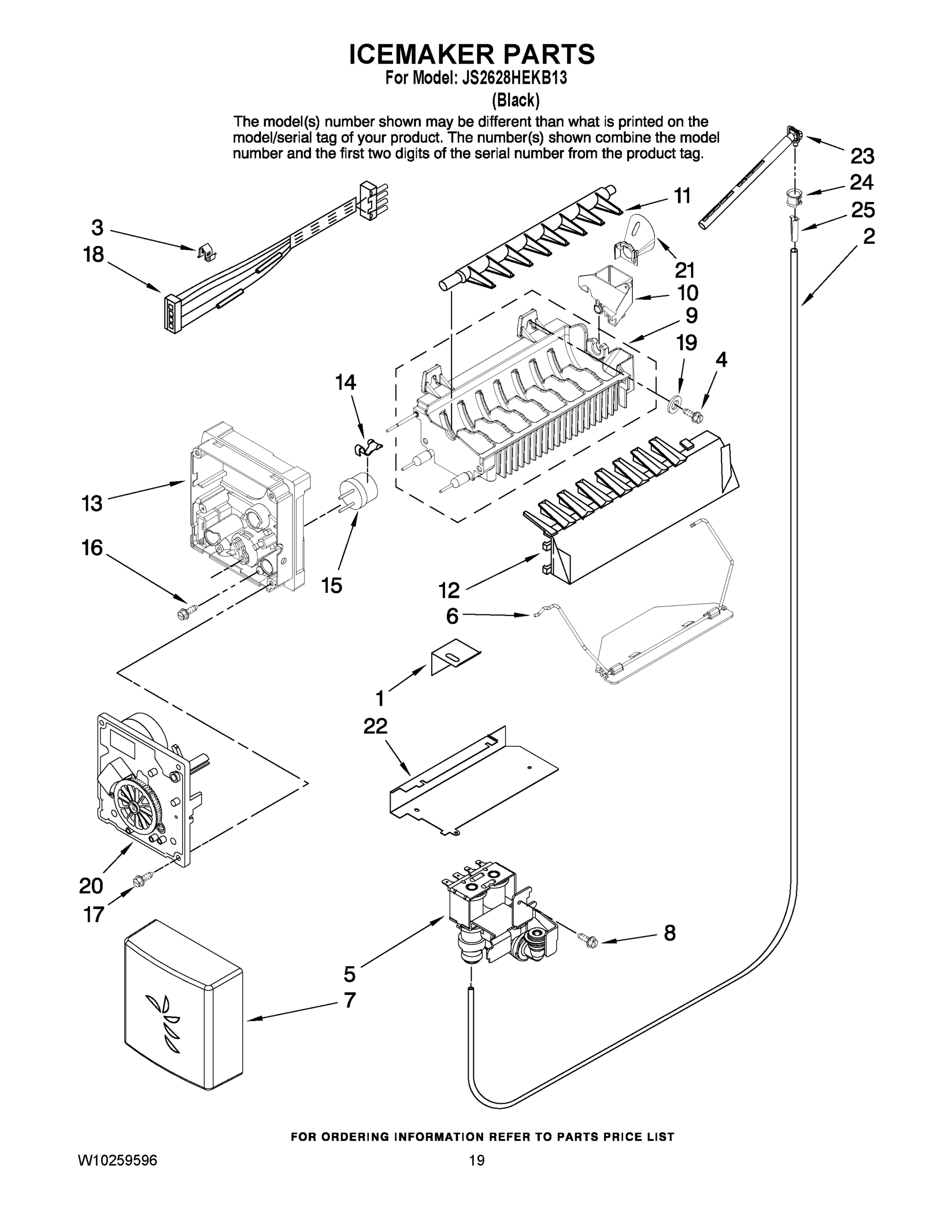 12 - ICEMAKER PARTS