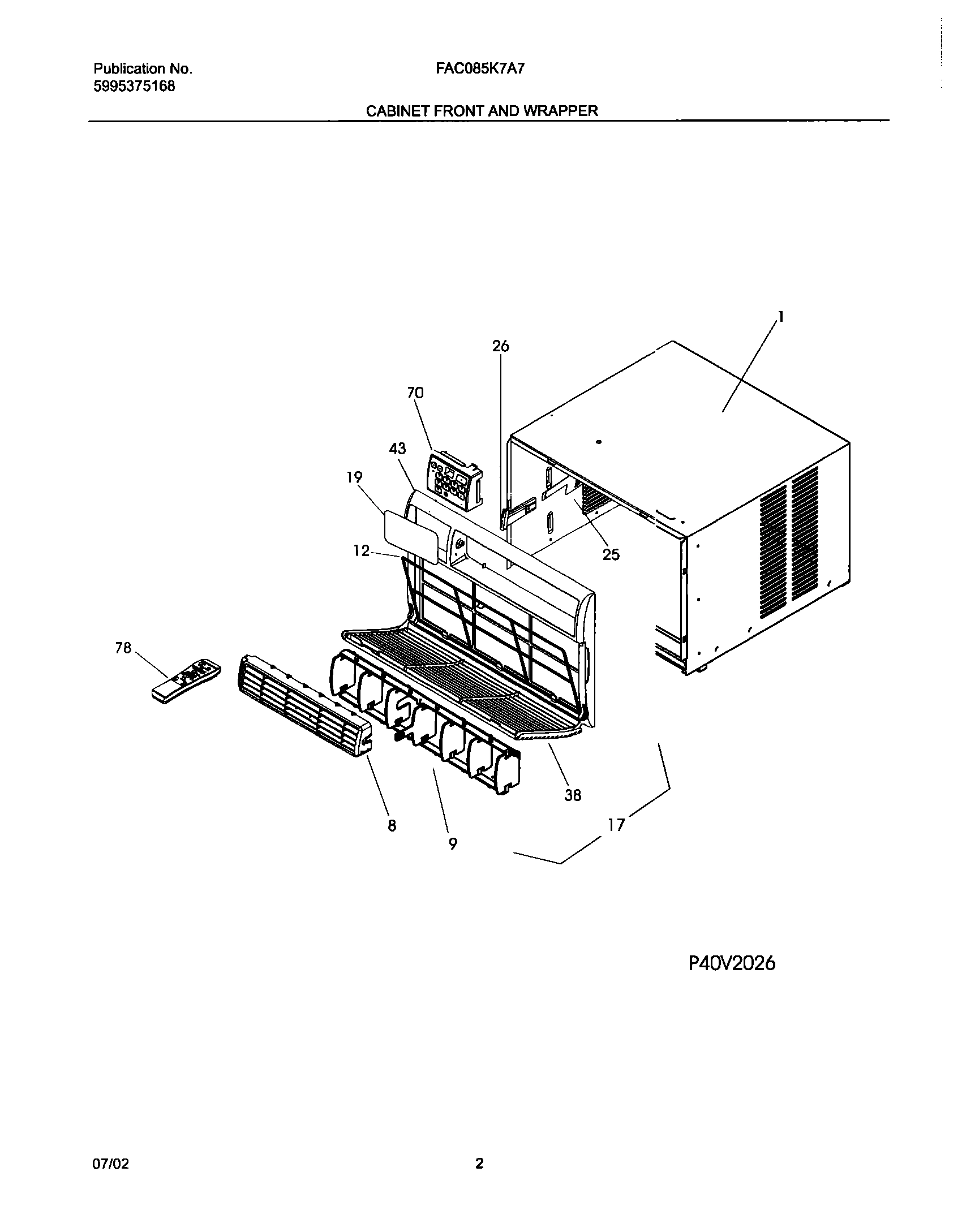 03 - CABINET FRONT AND WRAPPER