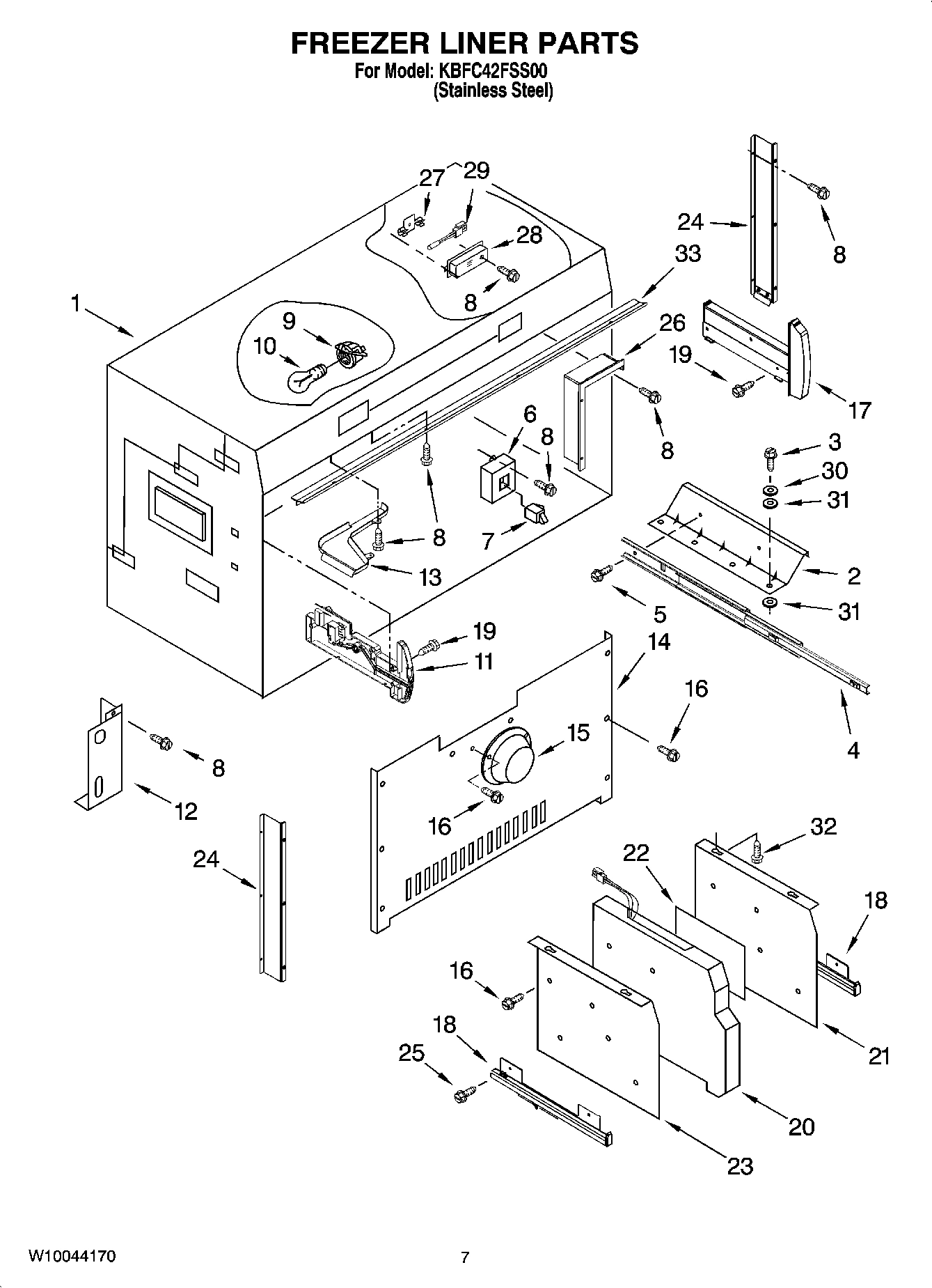 05 - FREEZER LINER PARTS