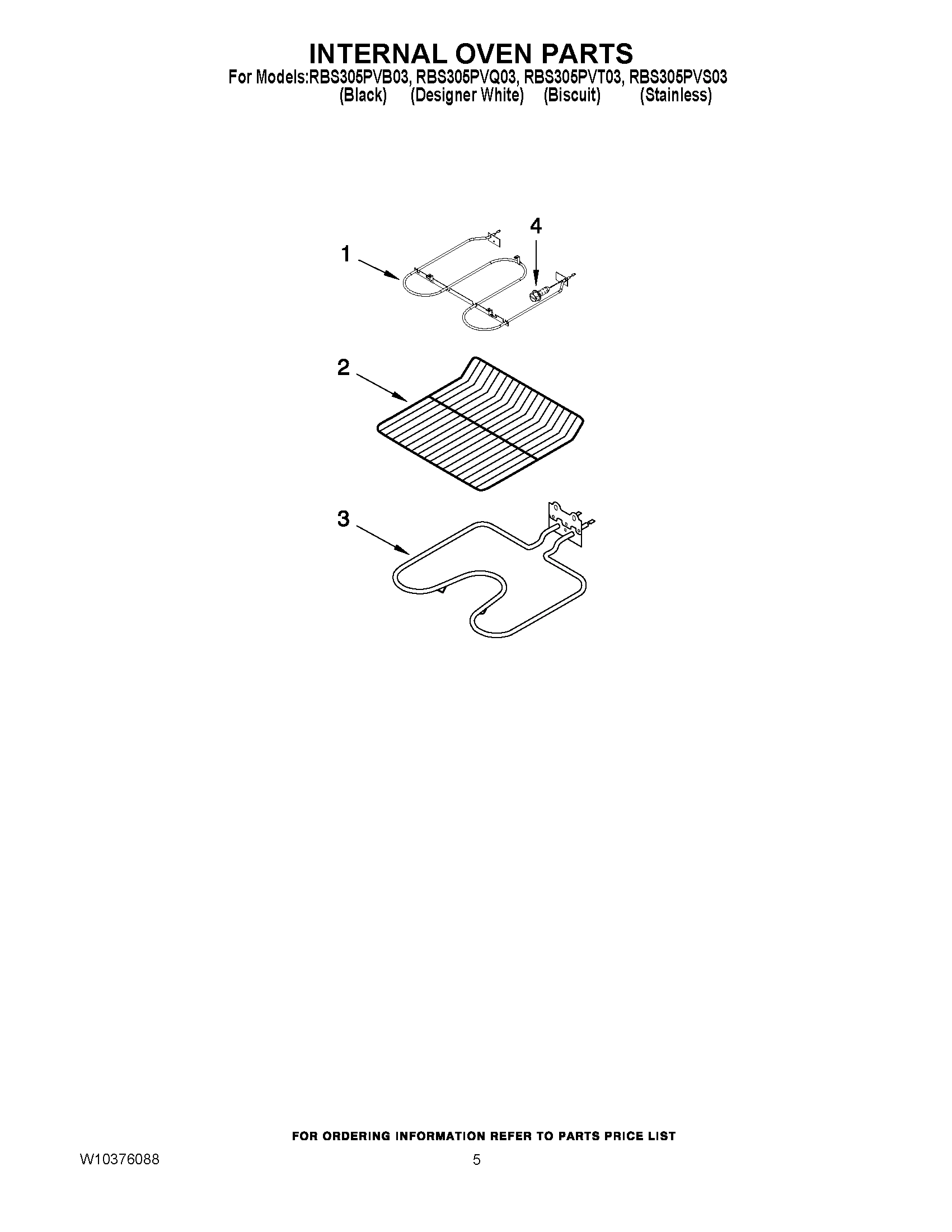 04 - INTERNAL OVEN PARTS
