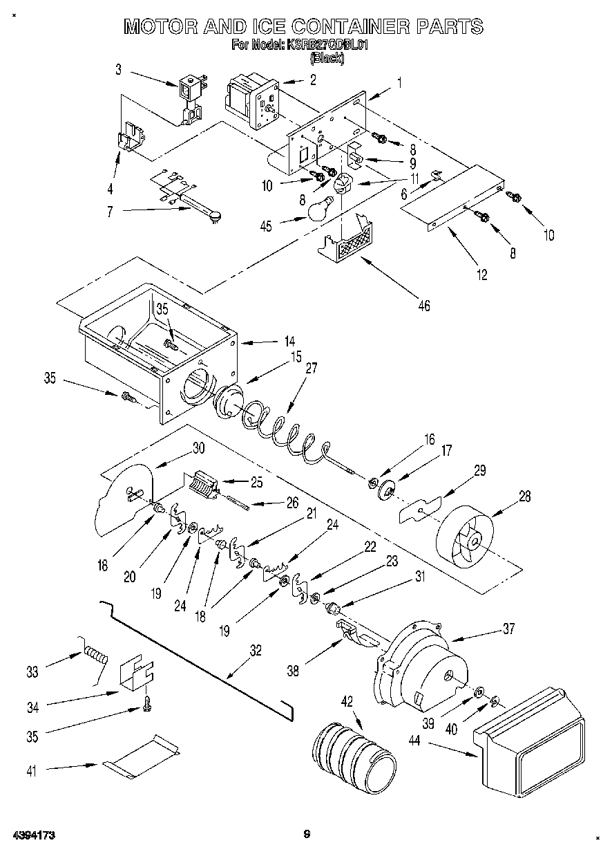 06 - MOTOR AND ICE CONTAINER