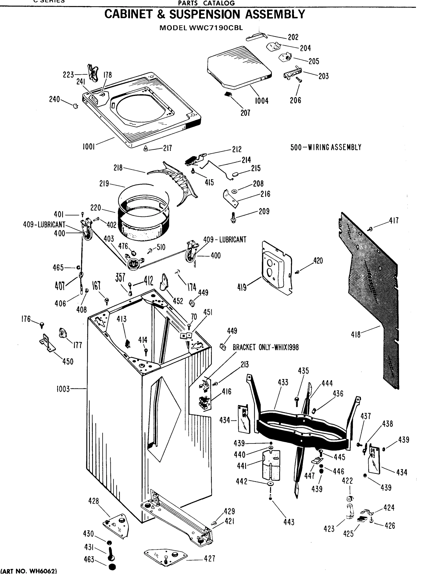CABINET & SUSPENSION ASSEMBLY