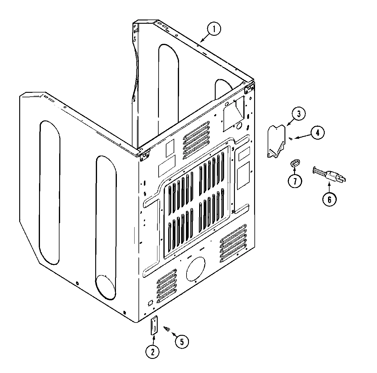 05 - CABINET-REAR (DRYER)