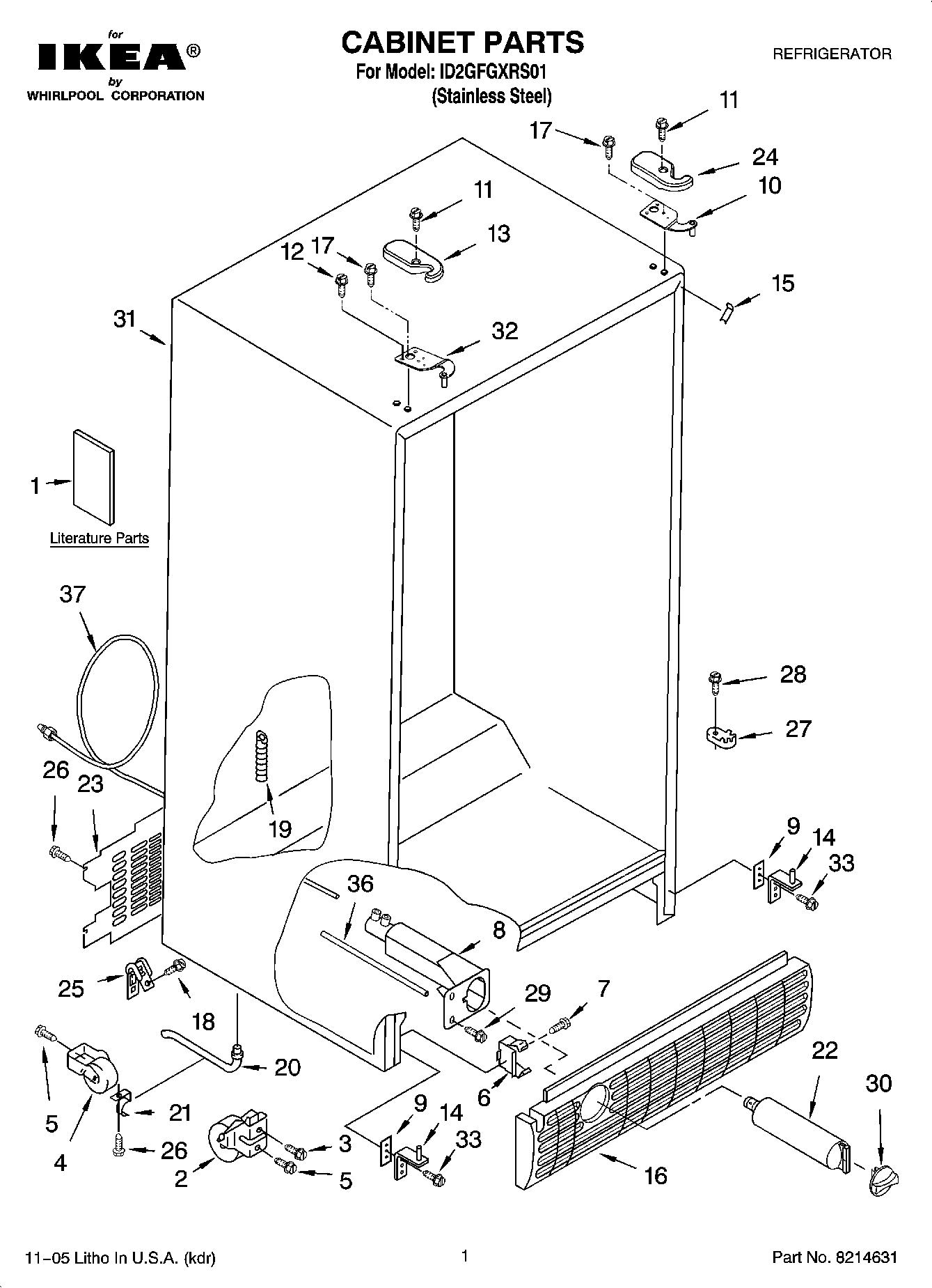01 - CABINET PARTS