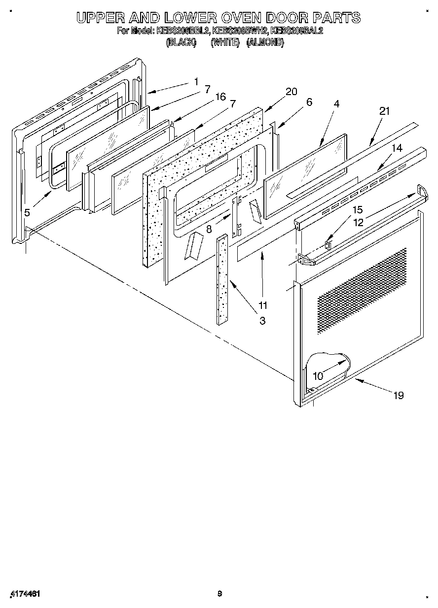 07 - UPPER AND LOWER OVEN DOOR