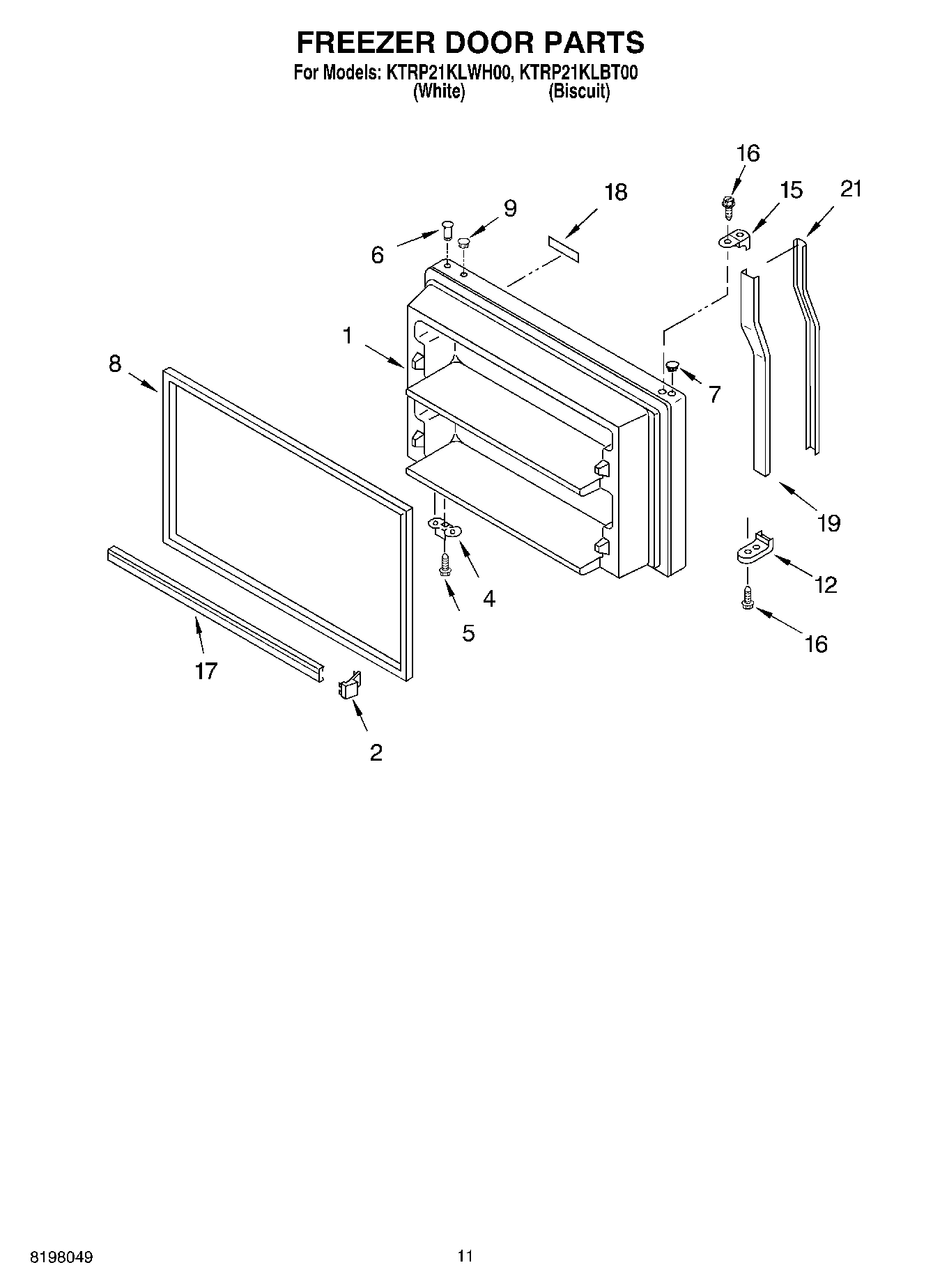 06 - FREEZER DOOR, OPTIONAL