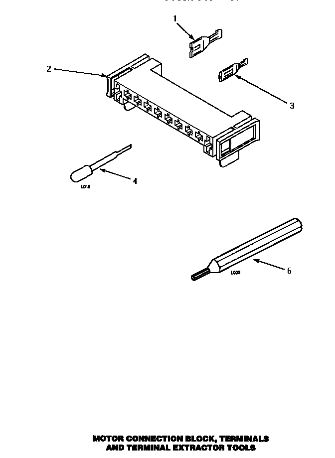 12 - MTR CONN BLOCK/TERM & EXTRACTOR TOOL