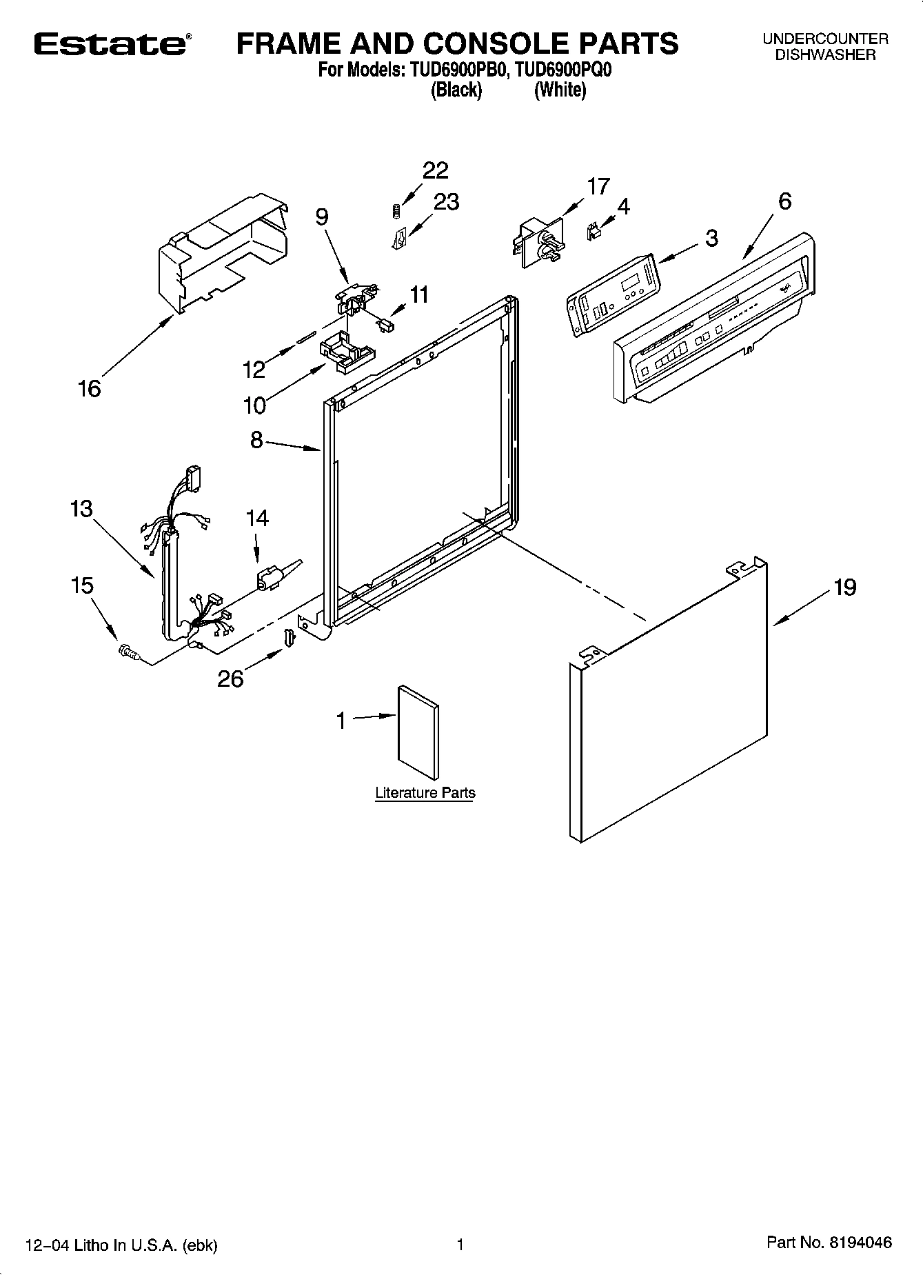 01 - FRAME AND CONSOLE PARTS