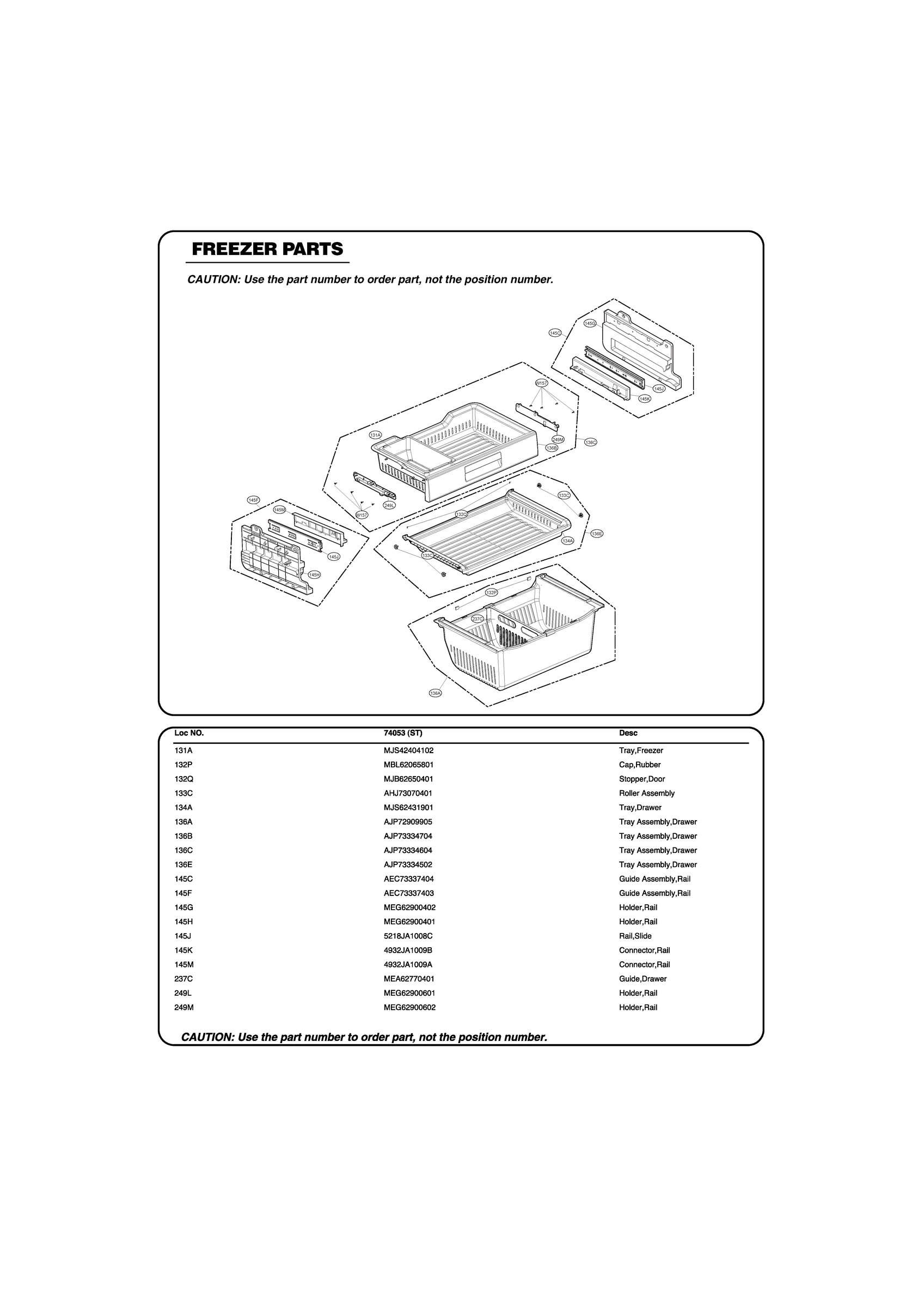 FREEZER PARTS