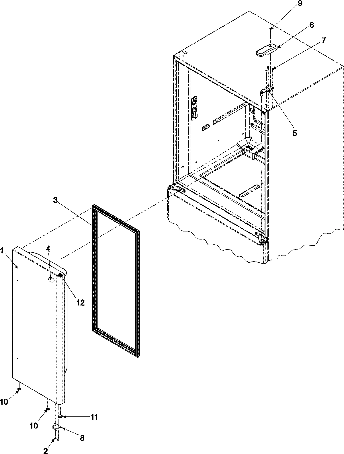 13 - RIGHT REFRIGERATOR DOOR