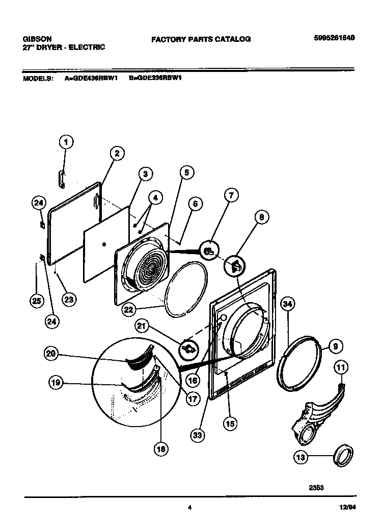 03 - DOOR, FRONT PANEL, LINT FILTER