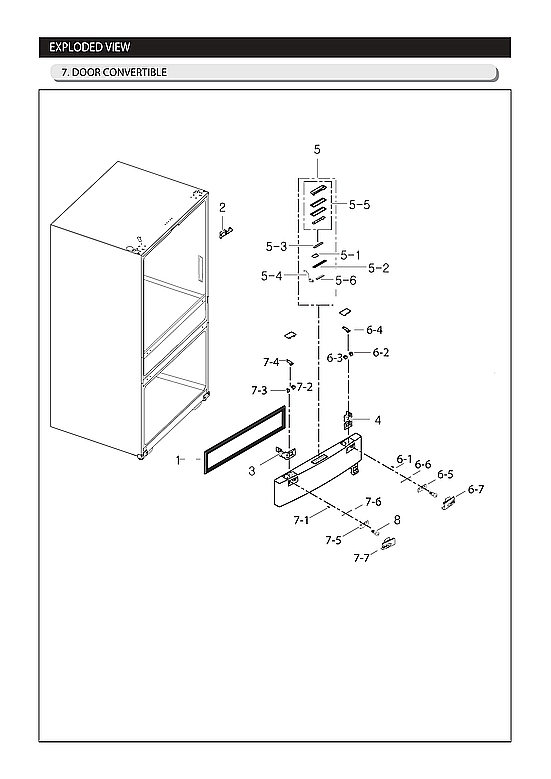 CONVERTIBLE DOOR PARTS