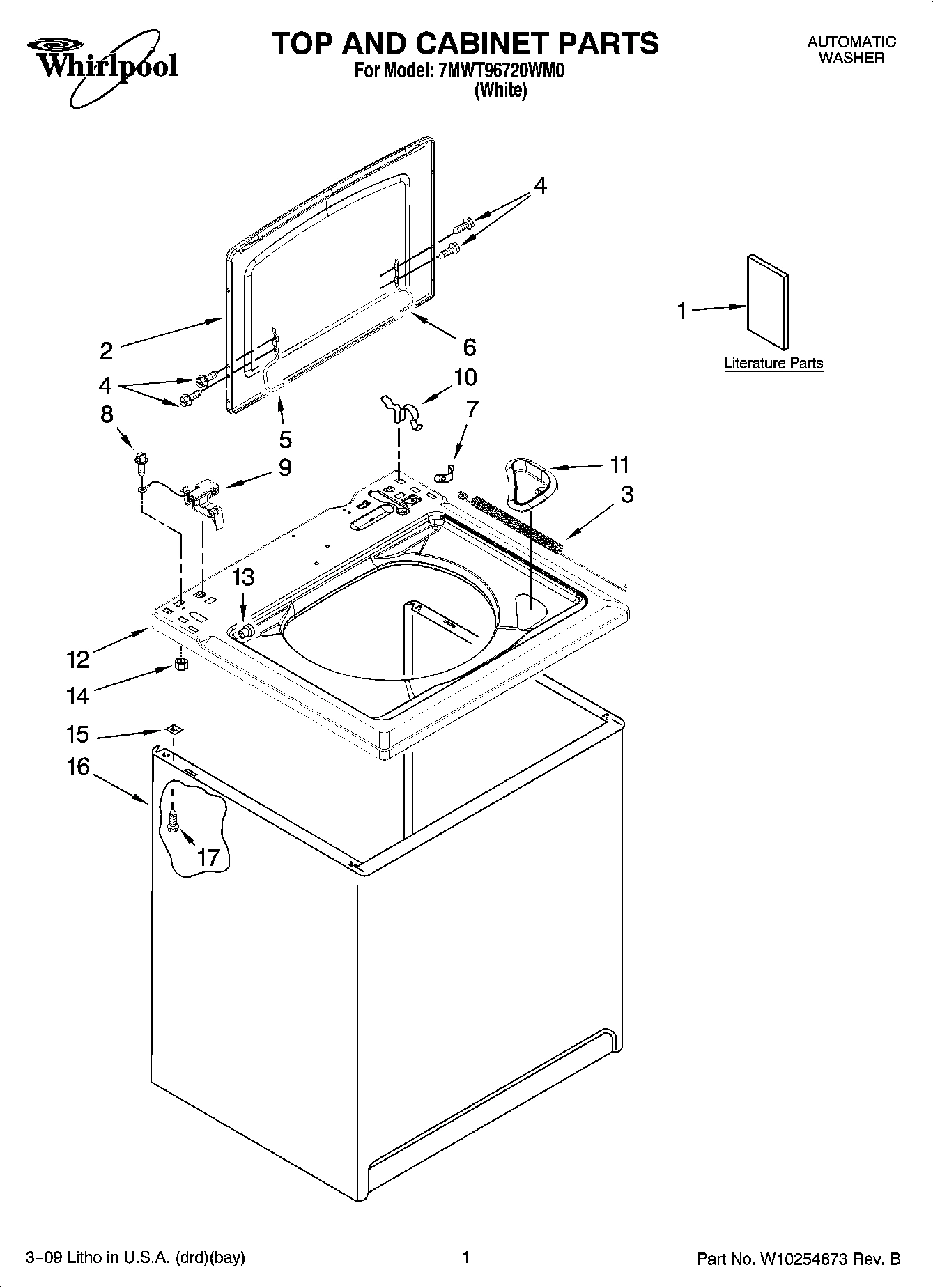 01 - TOP AND CABINET PARTS