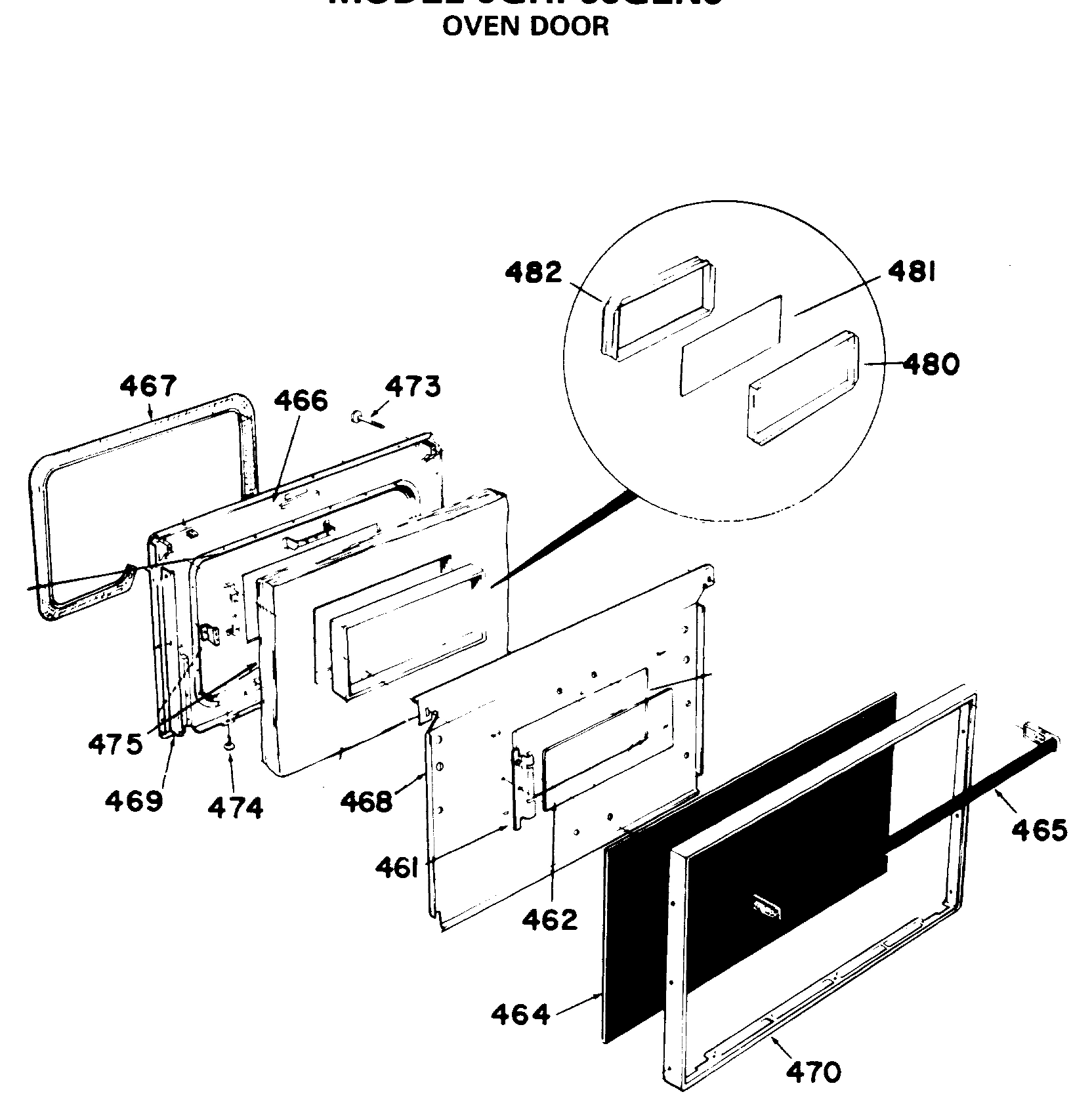 OVEN DOOR