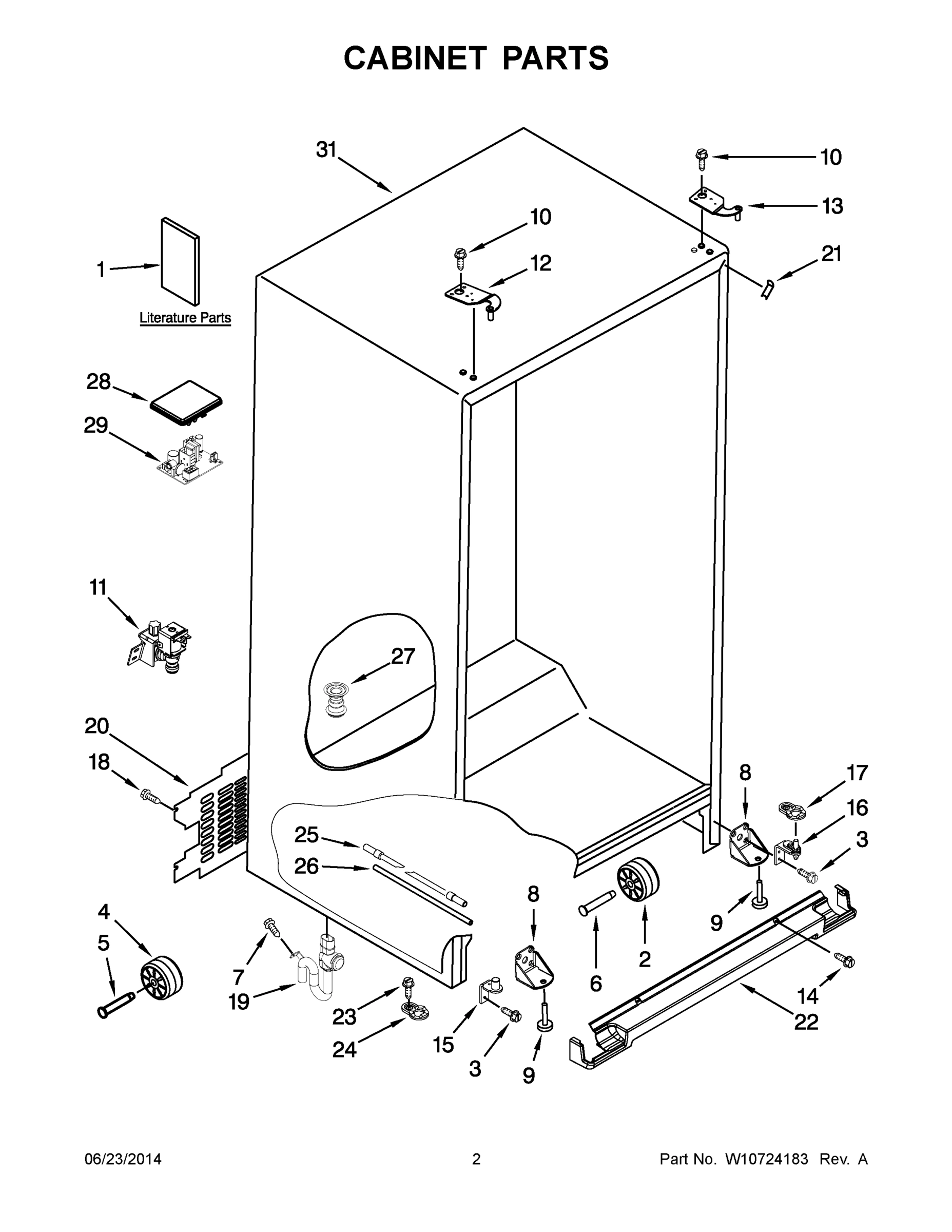 02 - CABINET PARTS