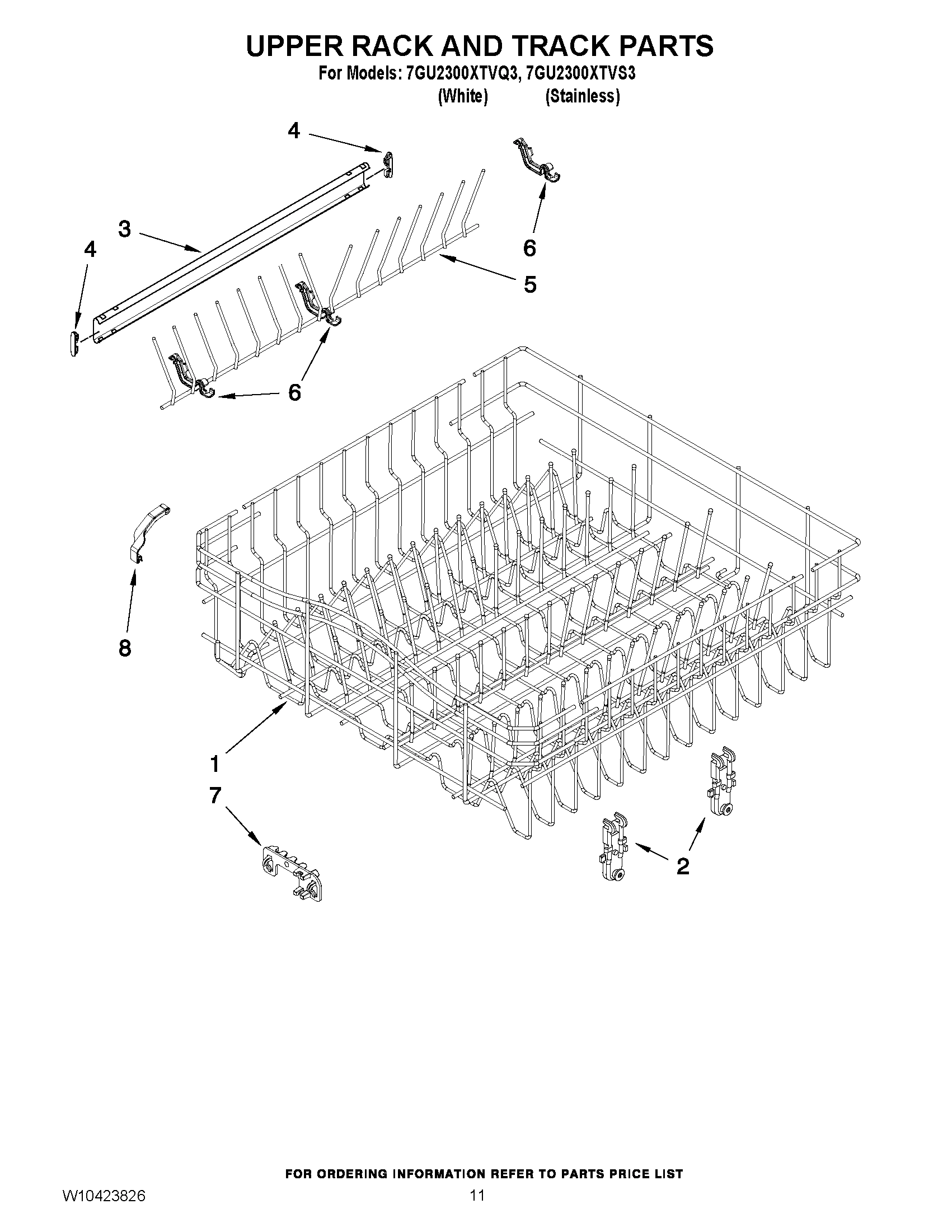 09 - UPPER RACK AND TRACK PARTS