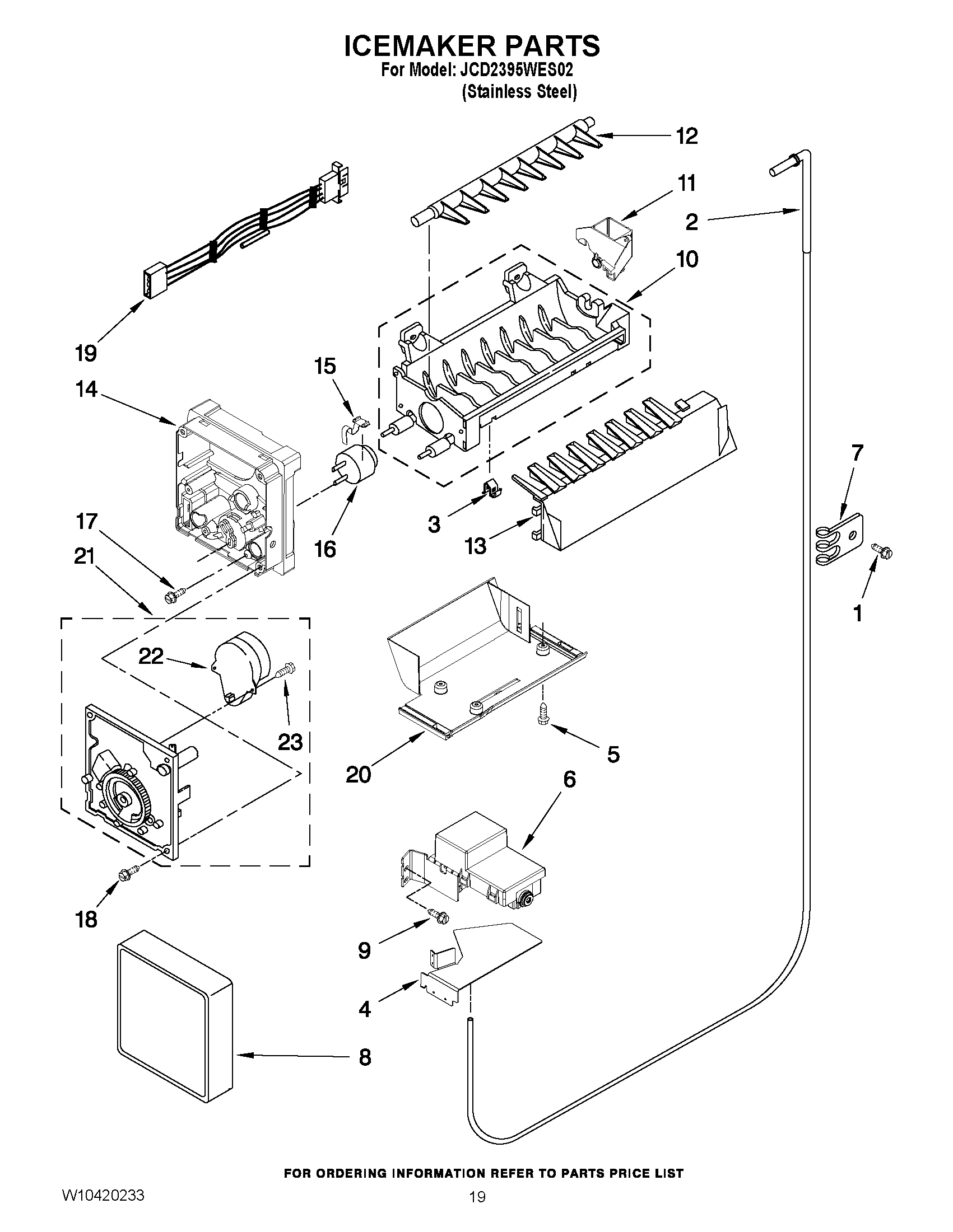 12 - ICEMAKER PARTS