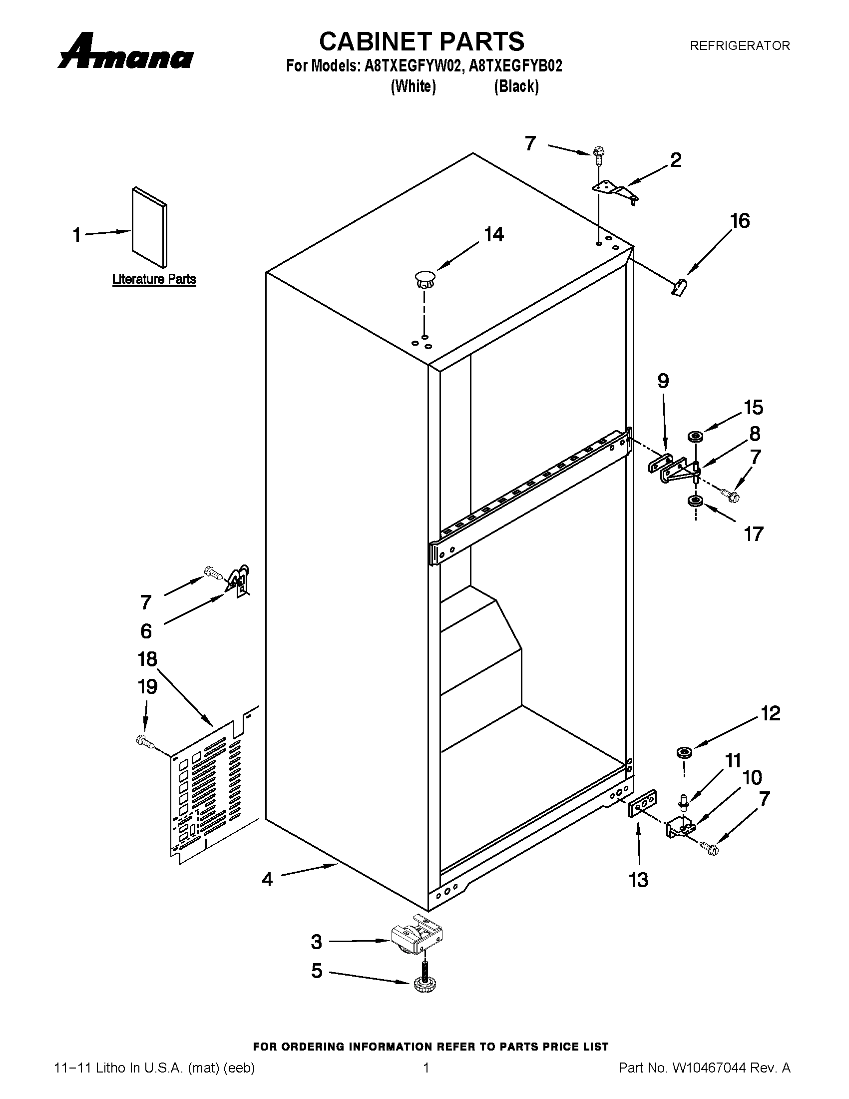 01 - CABINET PARTS