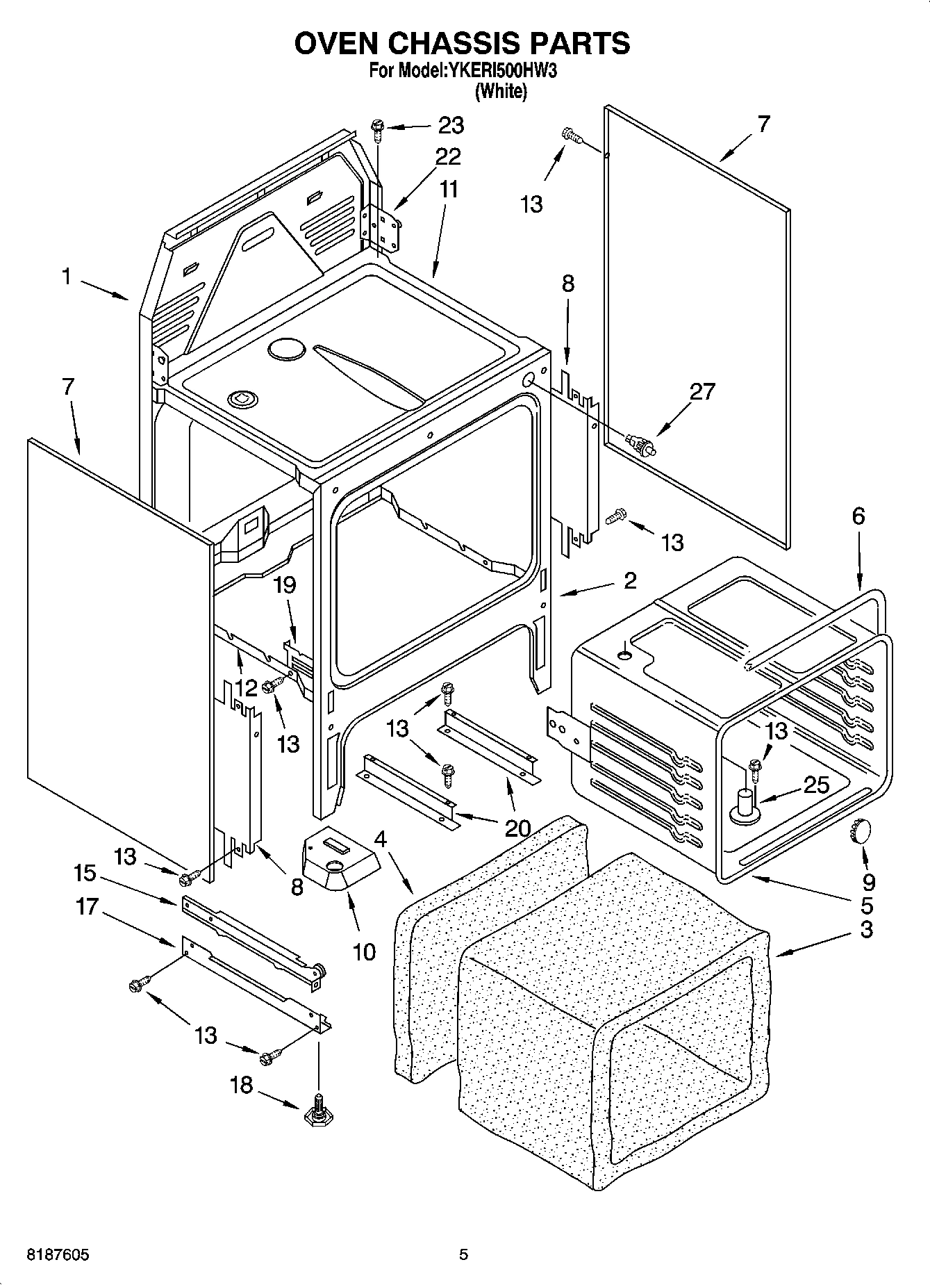 04 - OVEN CHASSIS PARTS