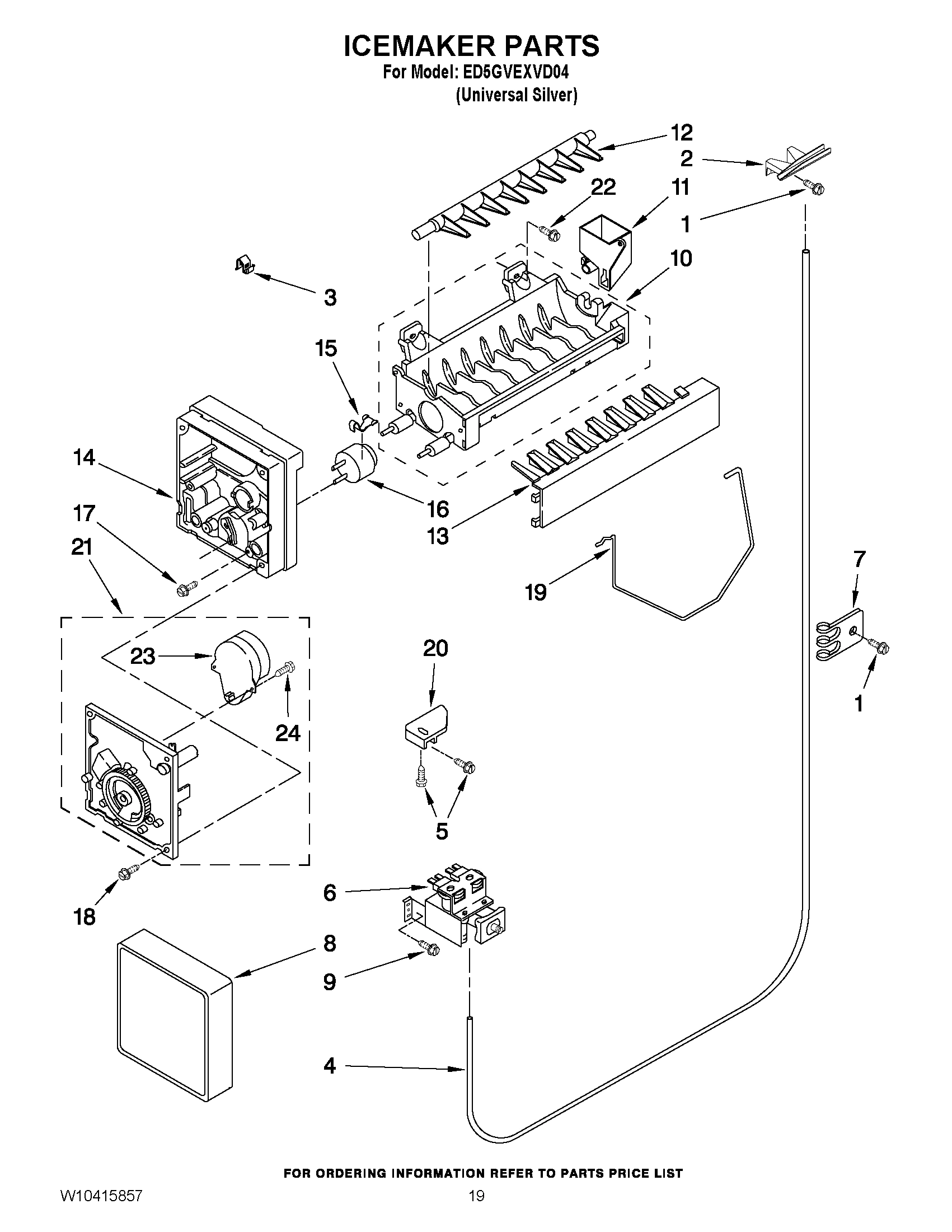 12 - ICEMAKER PARTS