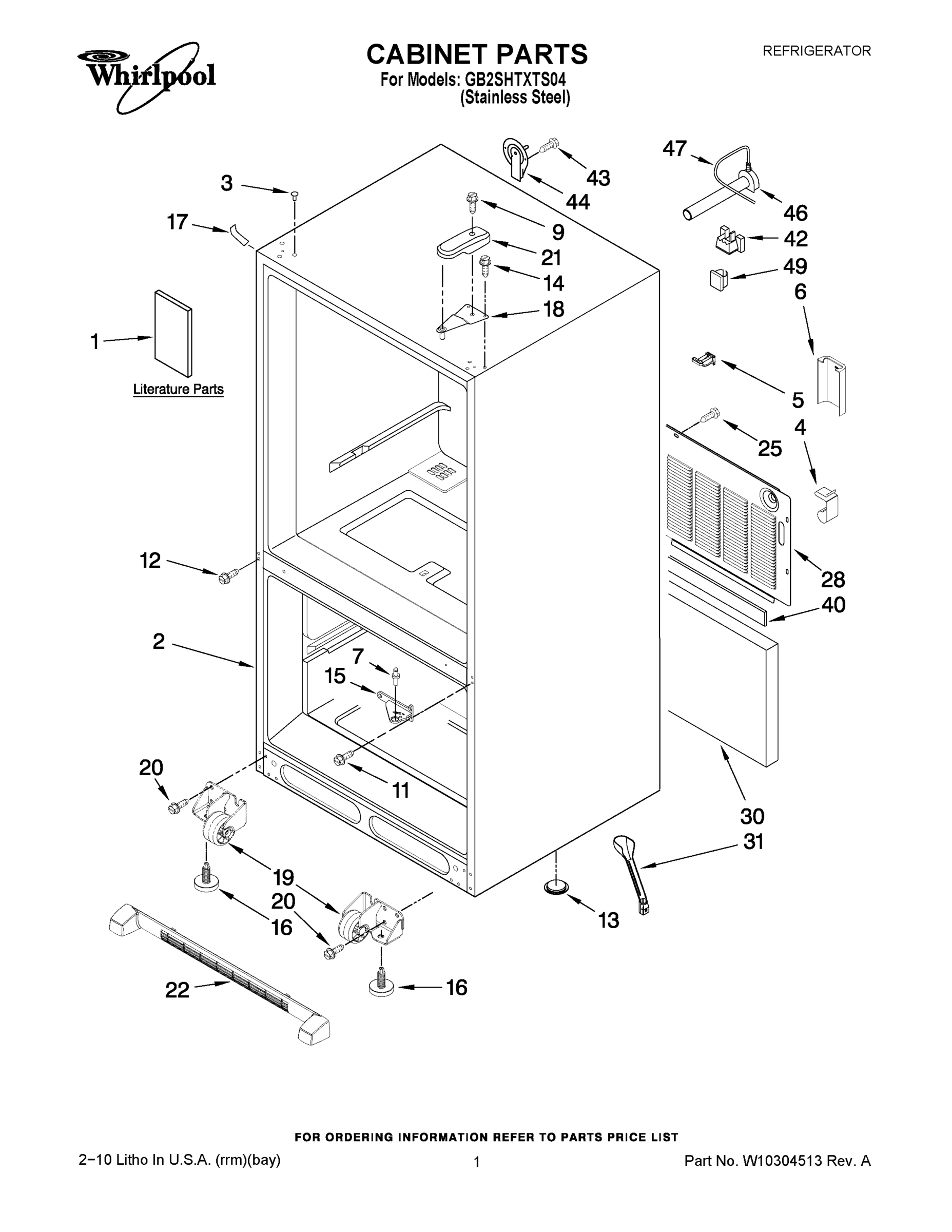 01 - CABINET PARTS