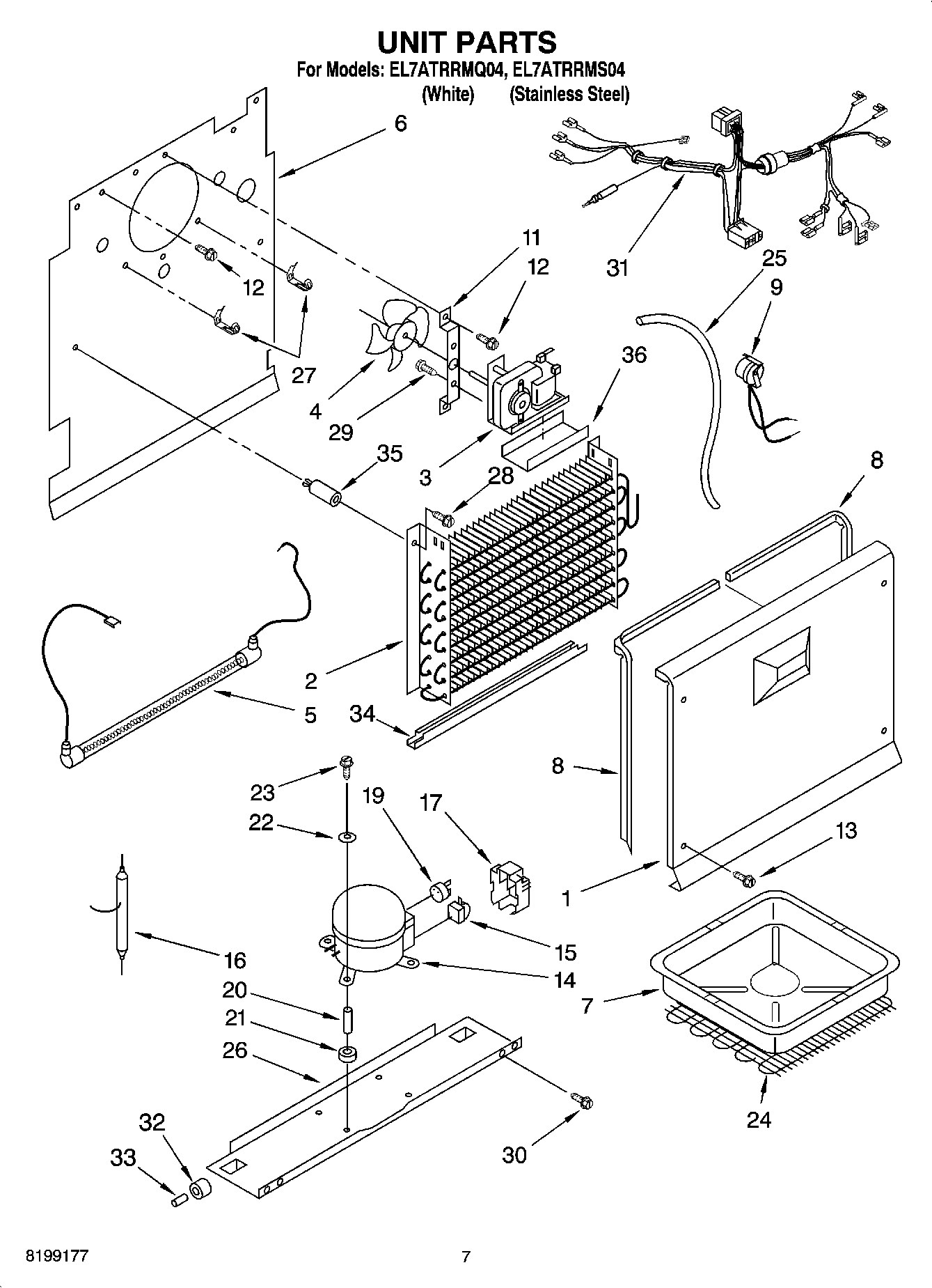 04 - UNIT PARTS, OPTIONAL PARTS (NOT INCLUDED)