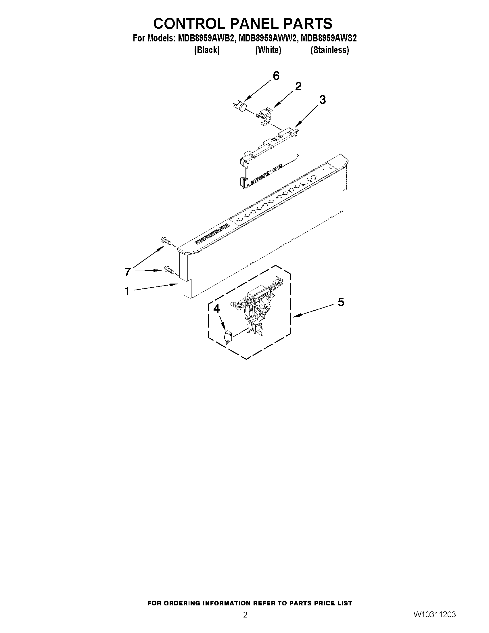 02 - CONTROL PANEL PARTS
