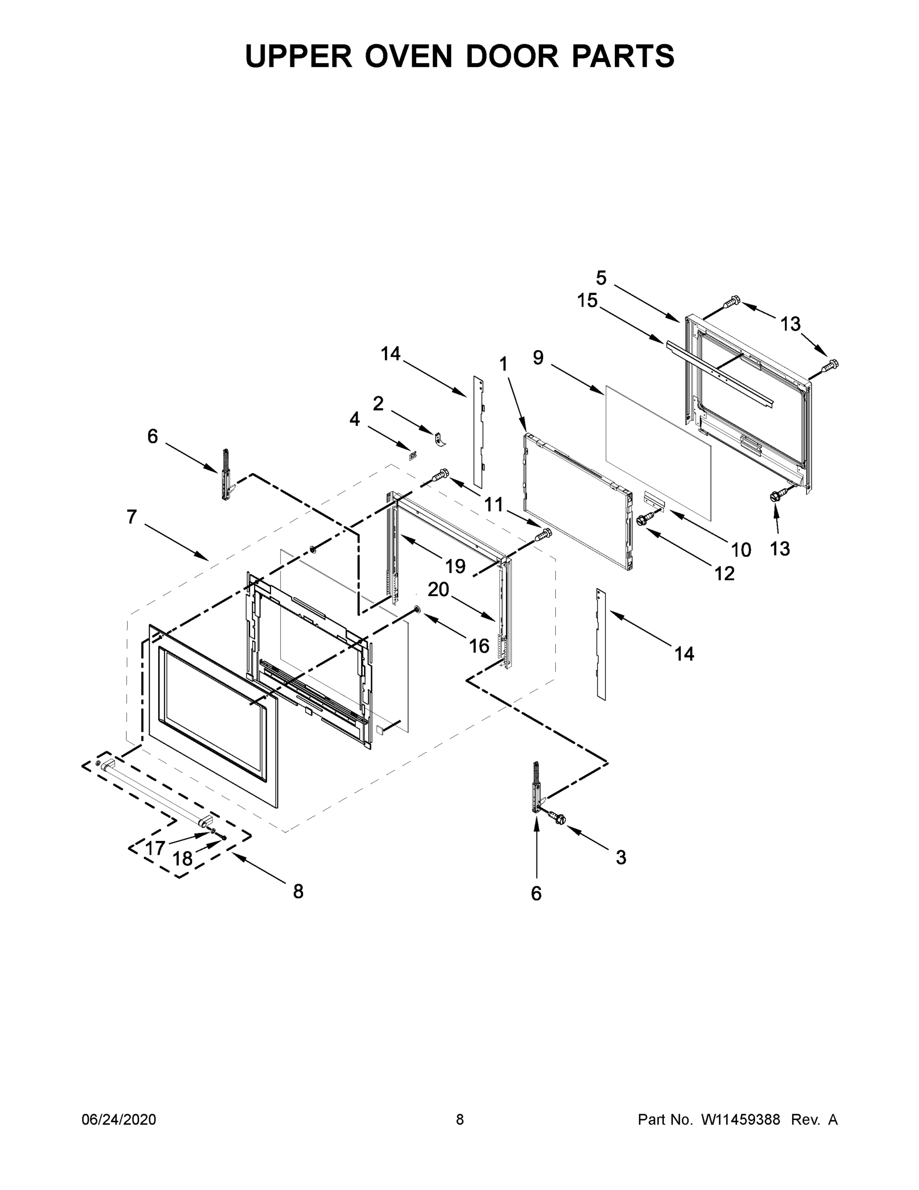 05 - UPPER OVEN DOOR PARTS