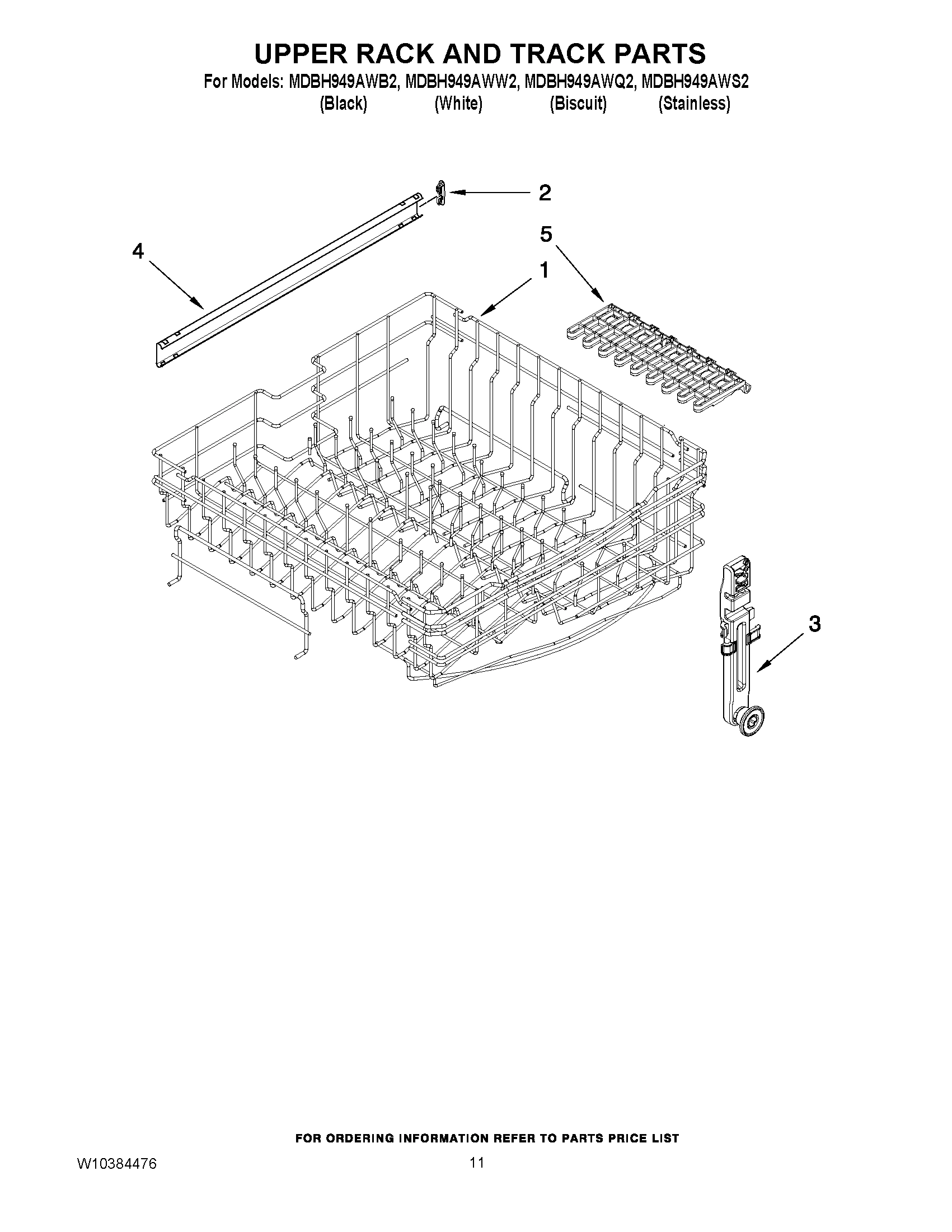 09 - UPPER RACK AND TRACK PARTS