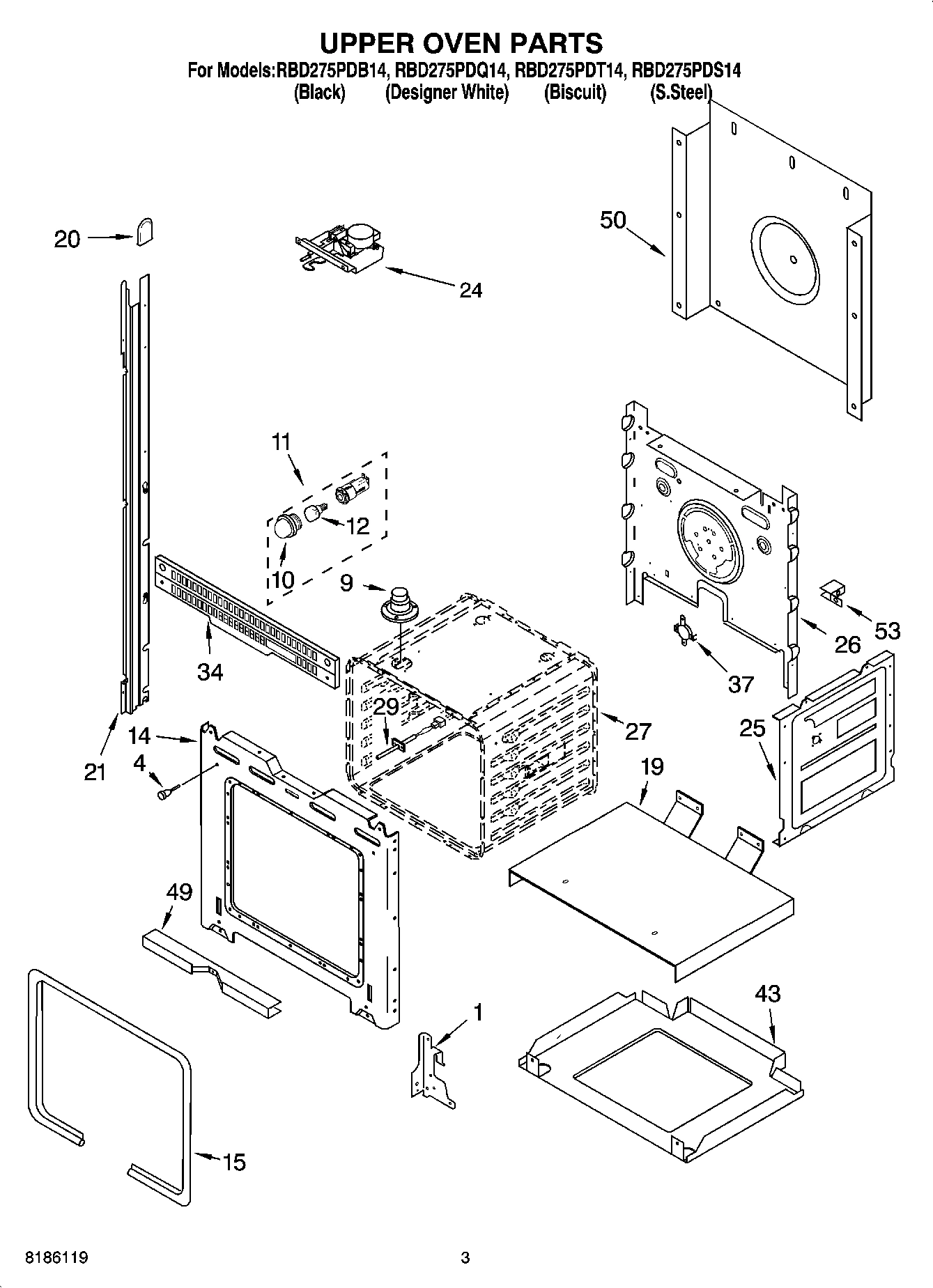 02 - UPPER OVEN PARTS
