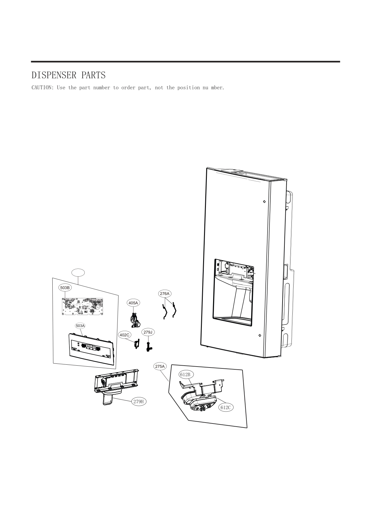 DISPENSER PARTS