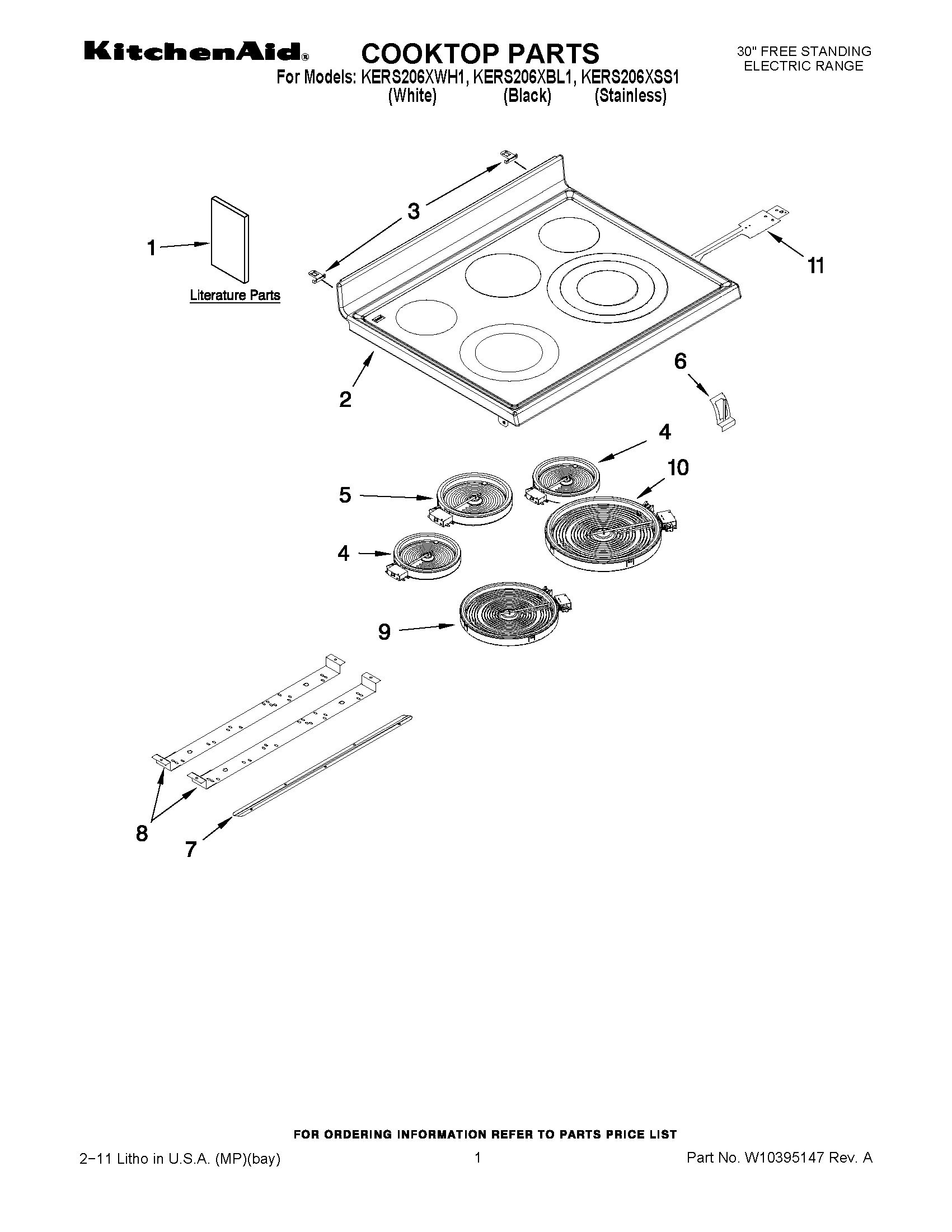 01 - COOKTOP PARTS