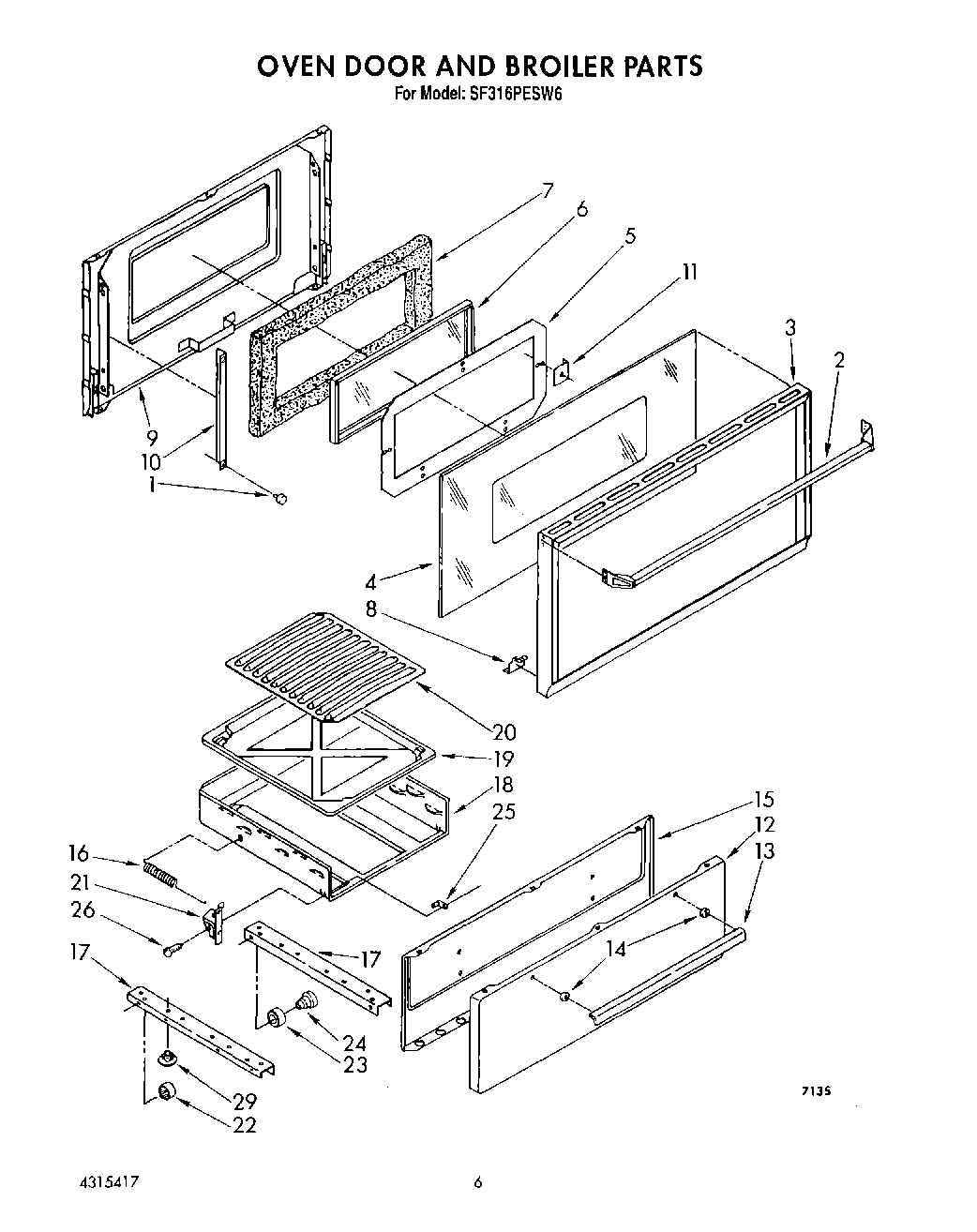 05 - OVEN DOOR AND BROILER