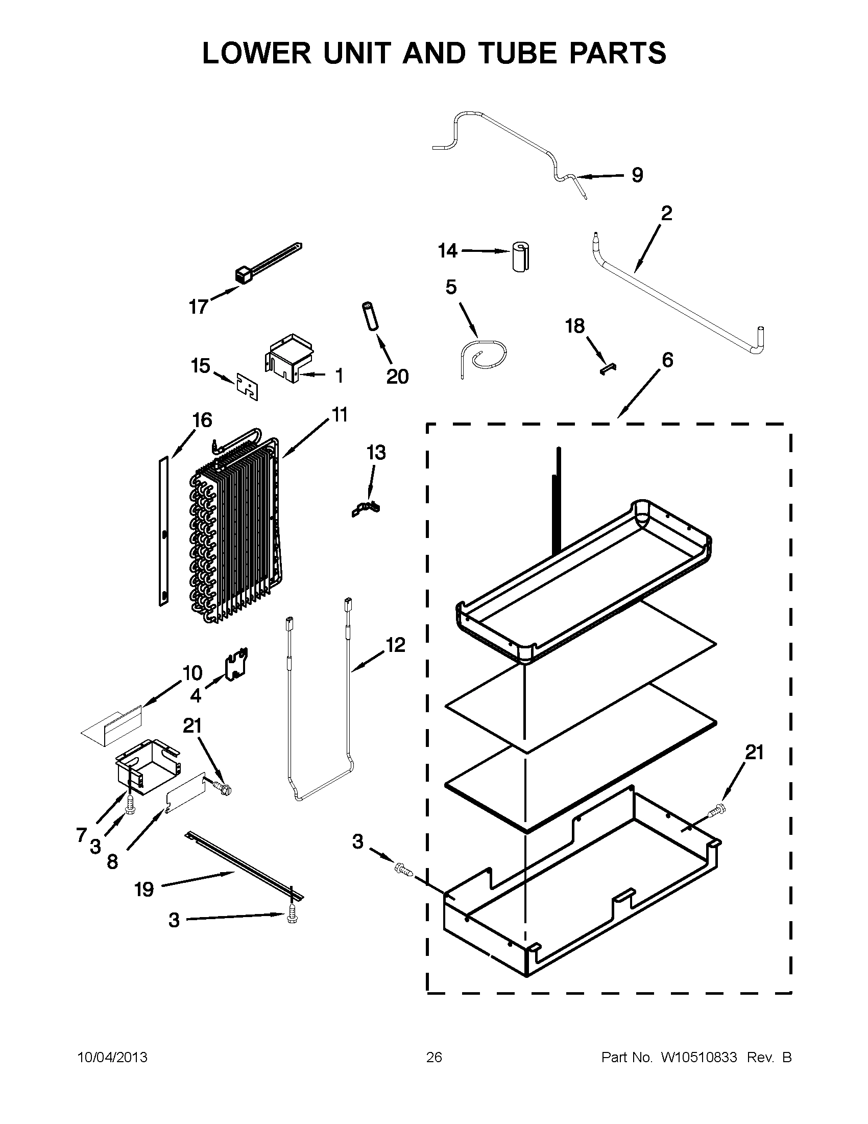 14 - LOWER UNIT AND TUBE PARTS